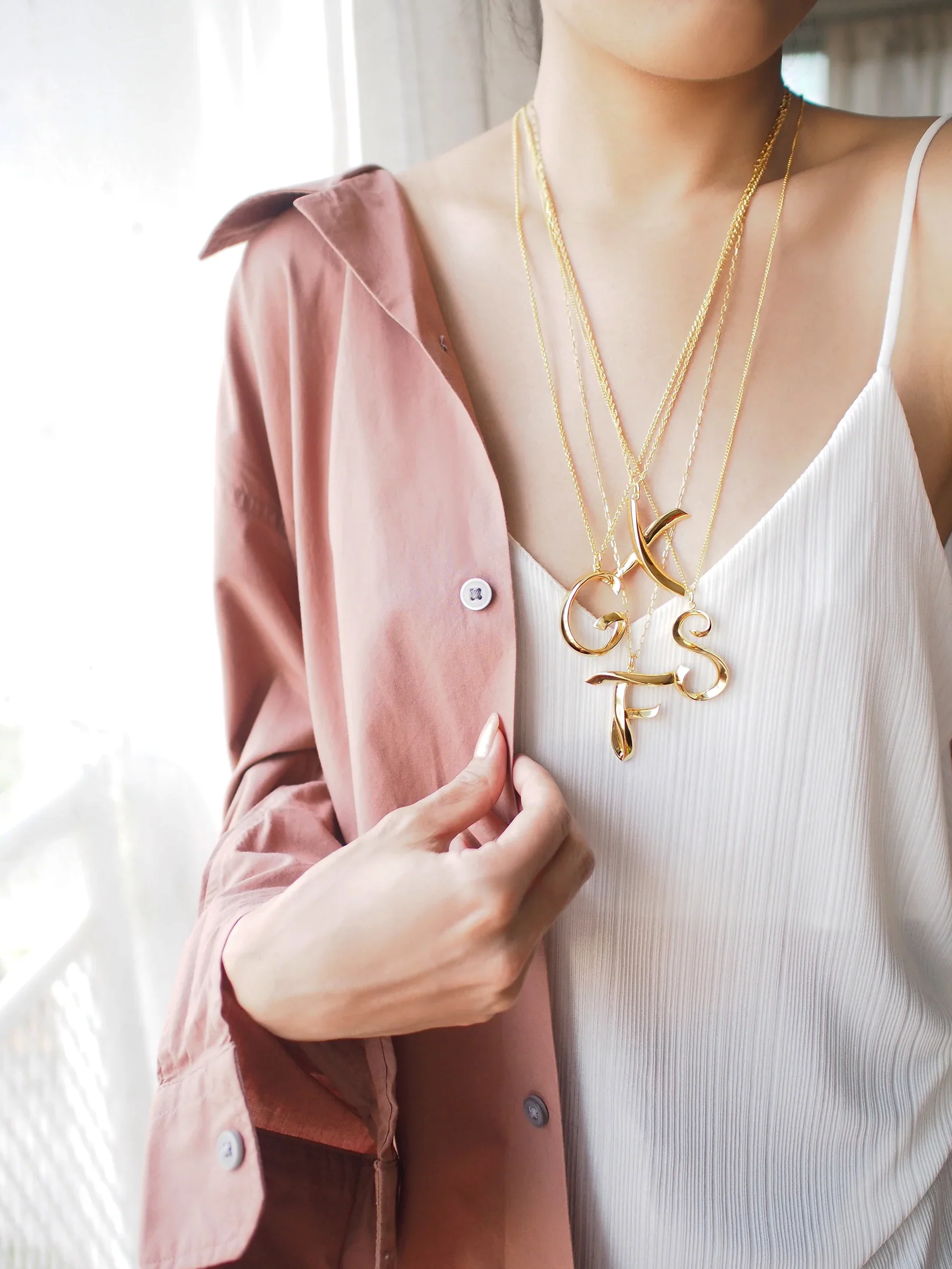 Alphabet K Gold - Ketting - Image 8