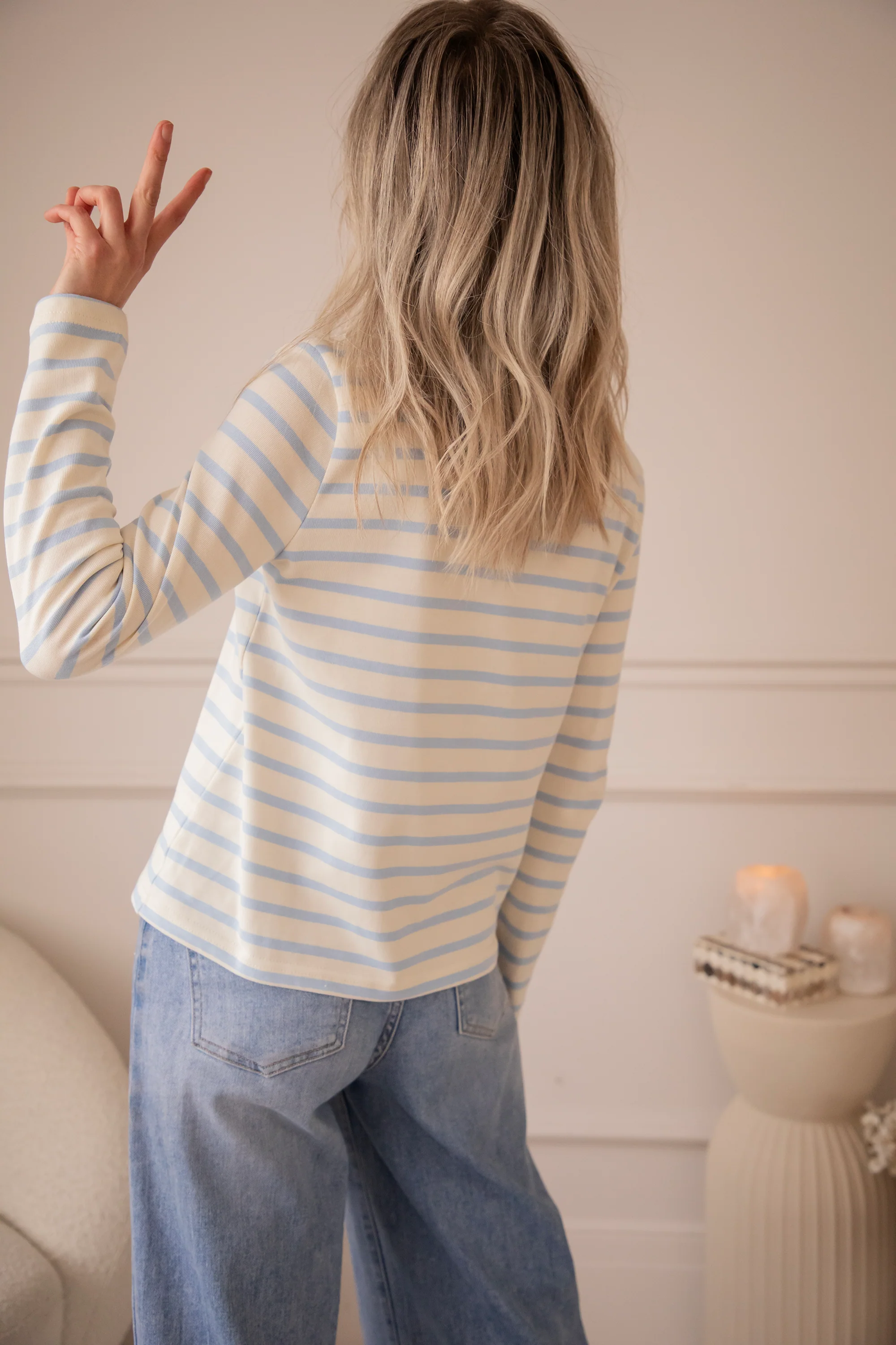 Amour Stripes Baby Blue/Fuchsia - Longsleeve - Image 8
