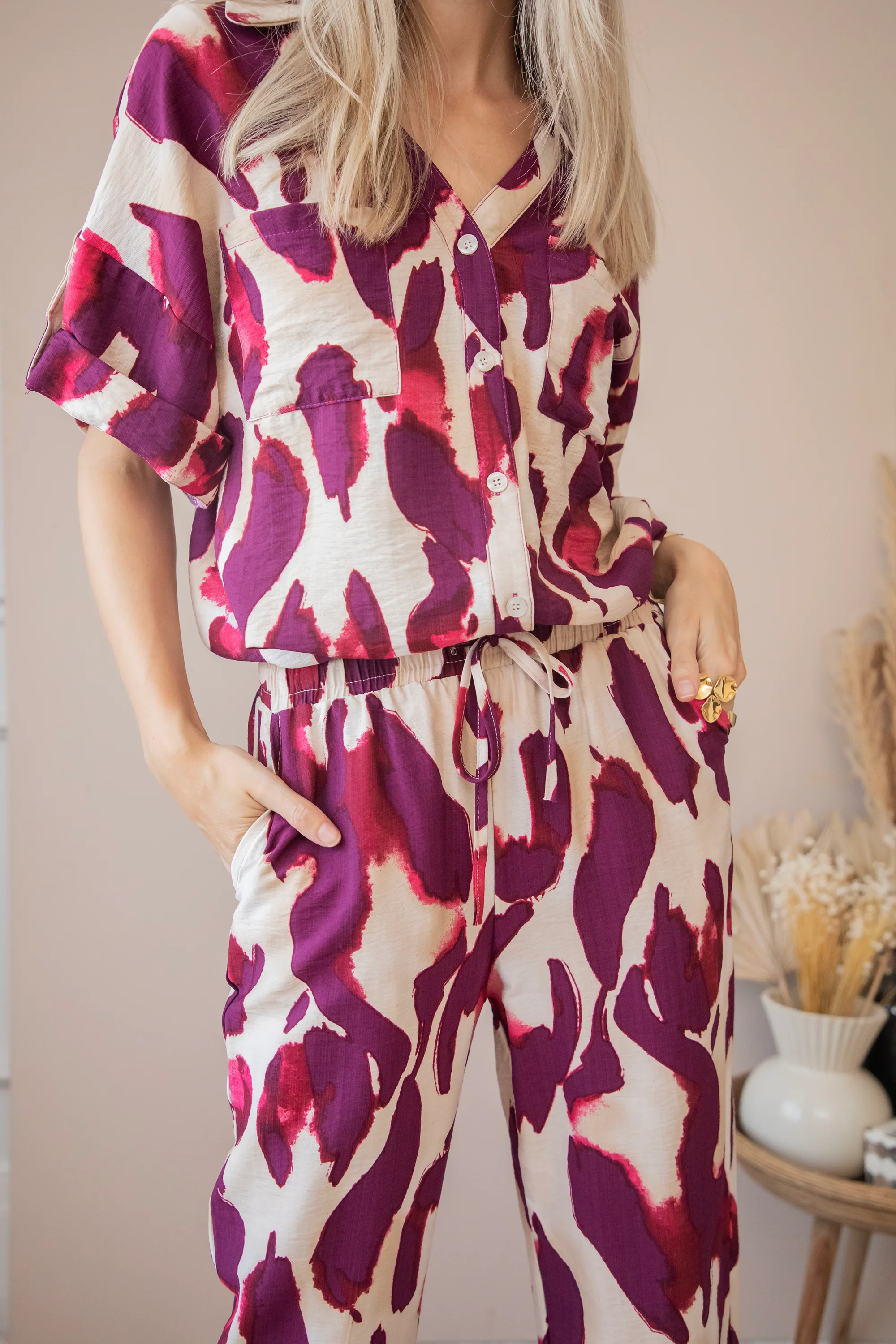 Aya Burgundy - Broek - Image 2