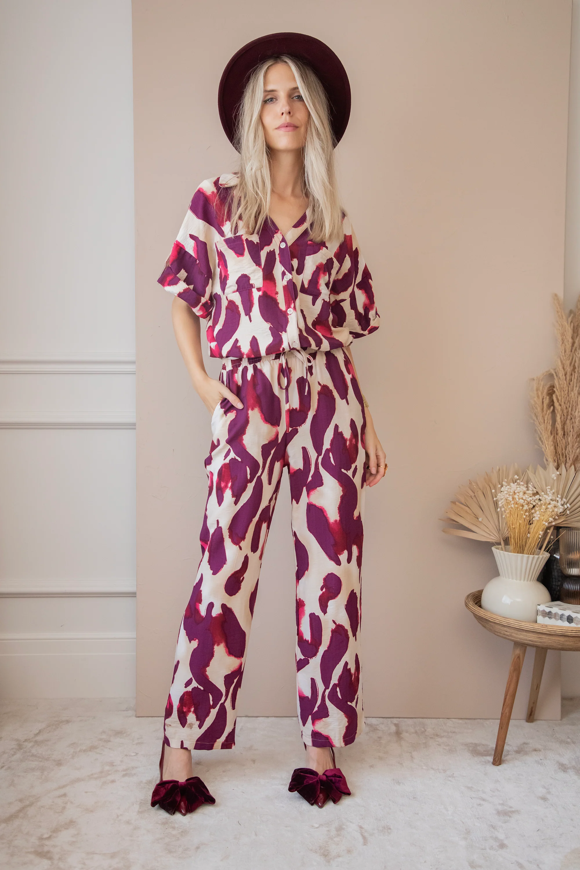 Aya Burgundy - Broek - Image 6