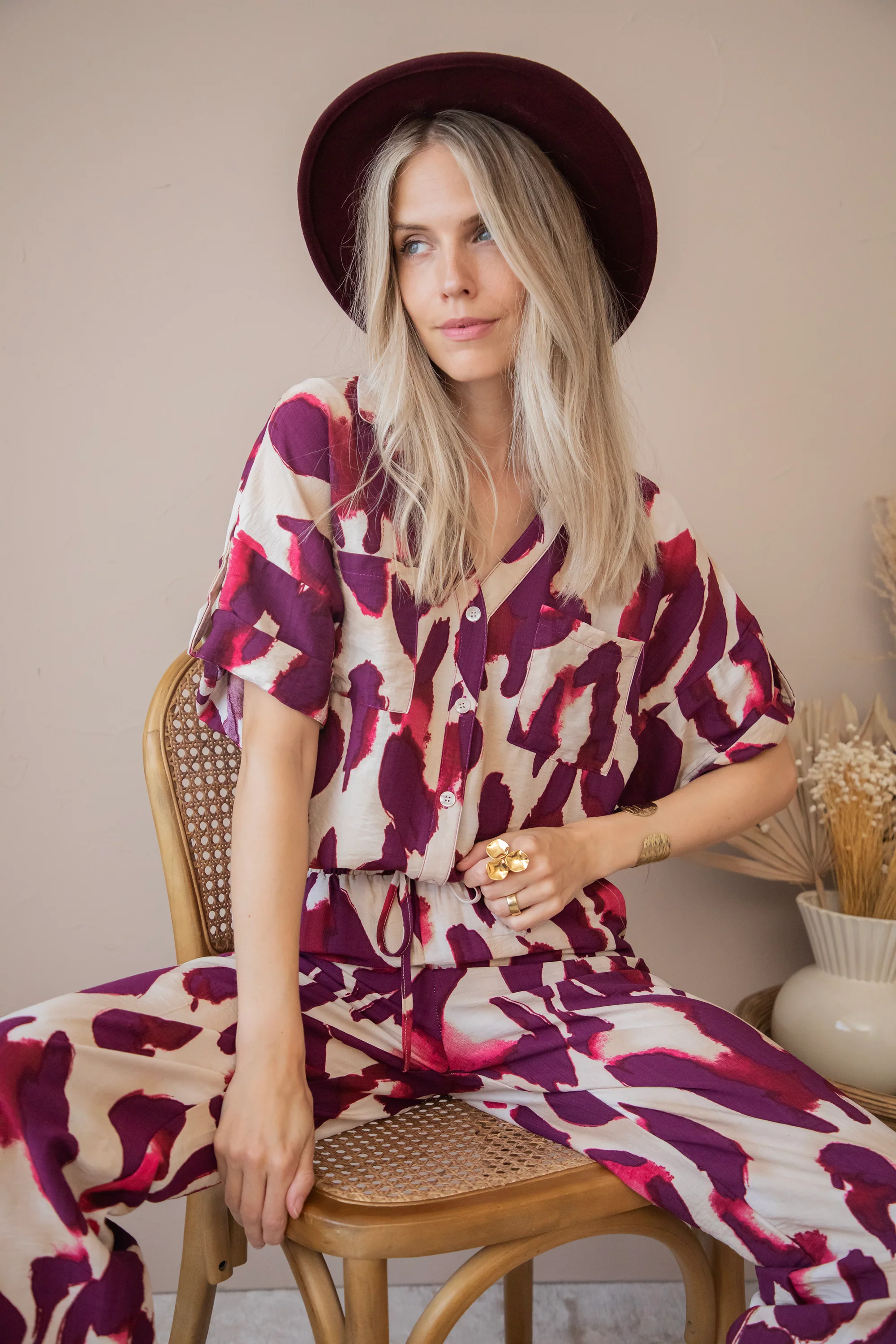 Aya Burgundy - Broek - Image 7