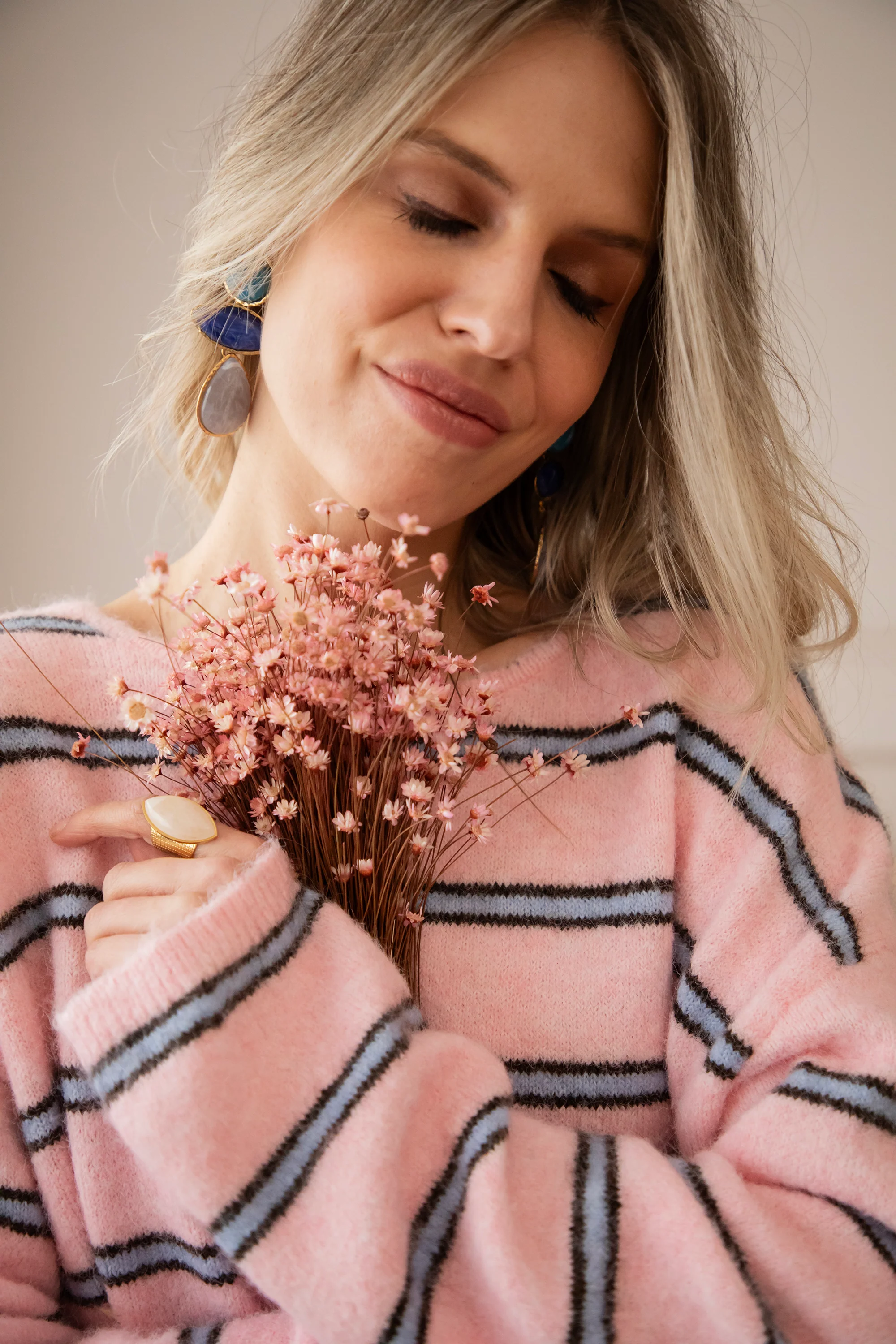 Back To Stripes Baby Pink/Soft Blue - Trui - Image 4