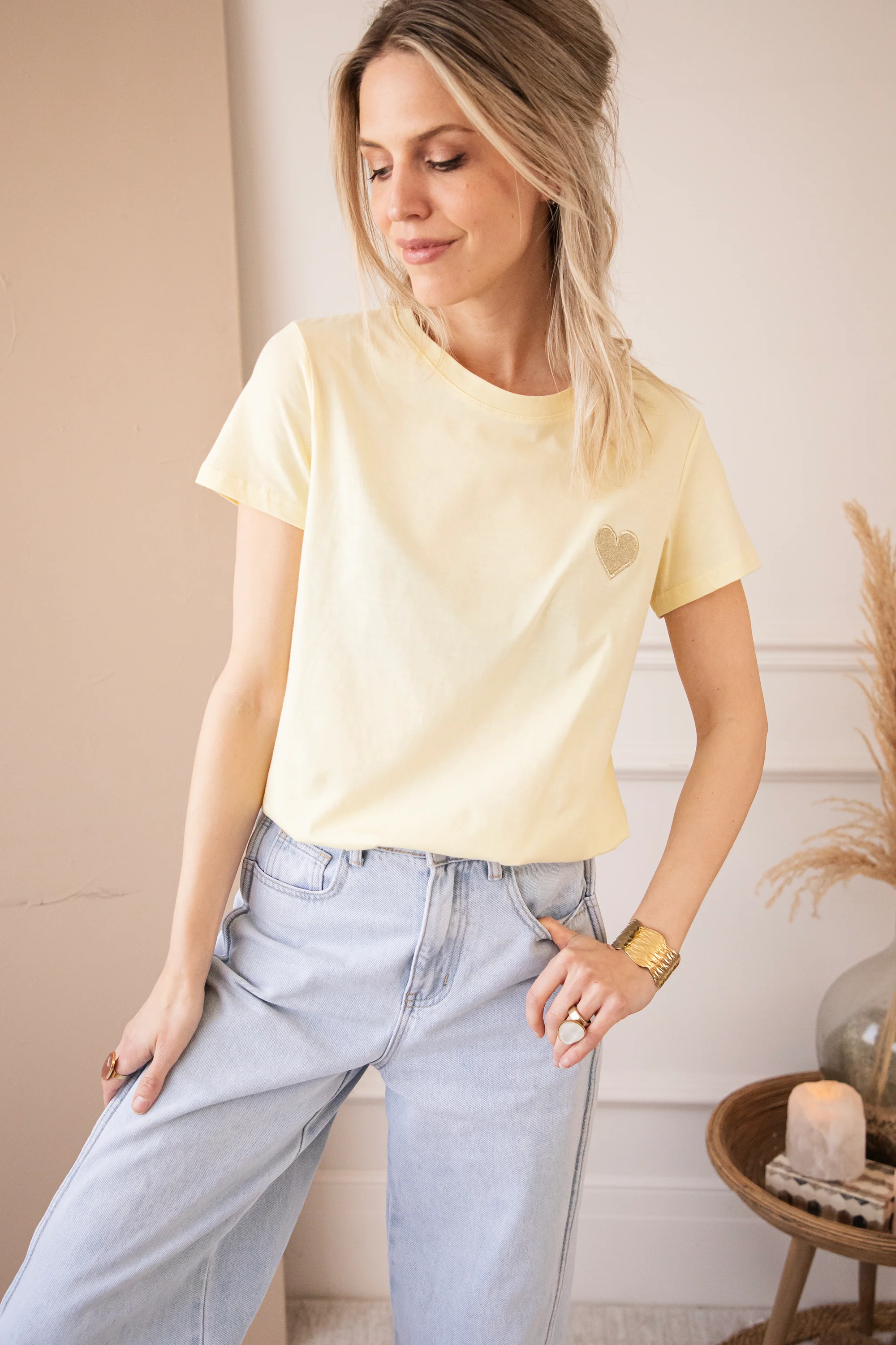 Beating Heart Butter Yellow - T-Shirt