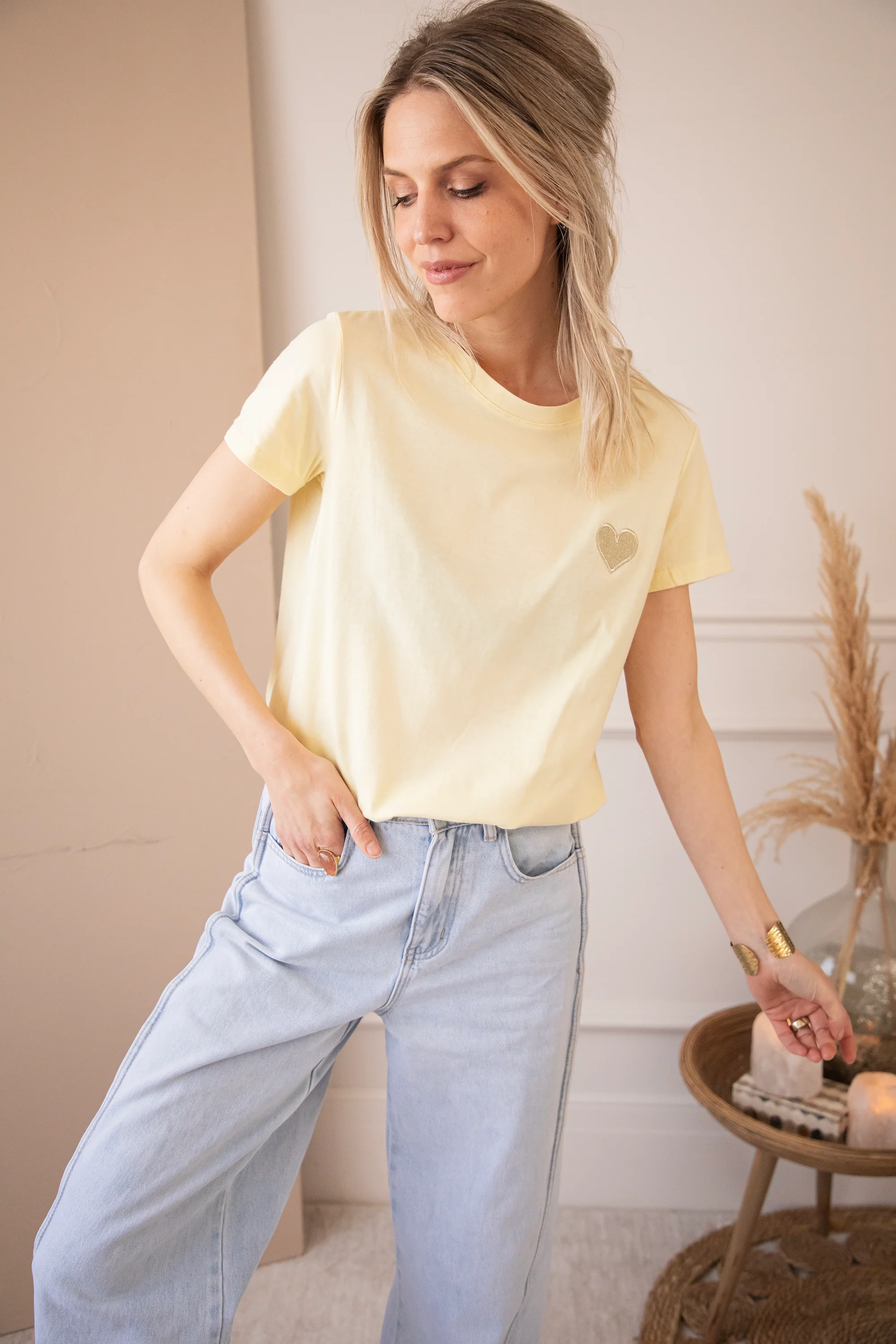 Beating Heart Butter Yellow - T-Shirt - Image 5