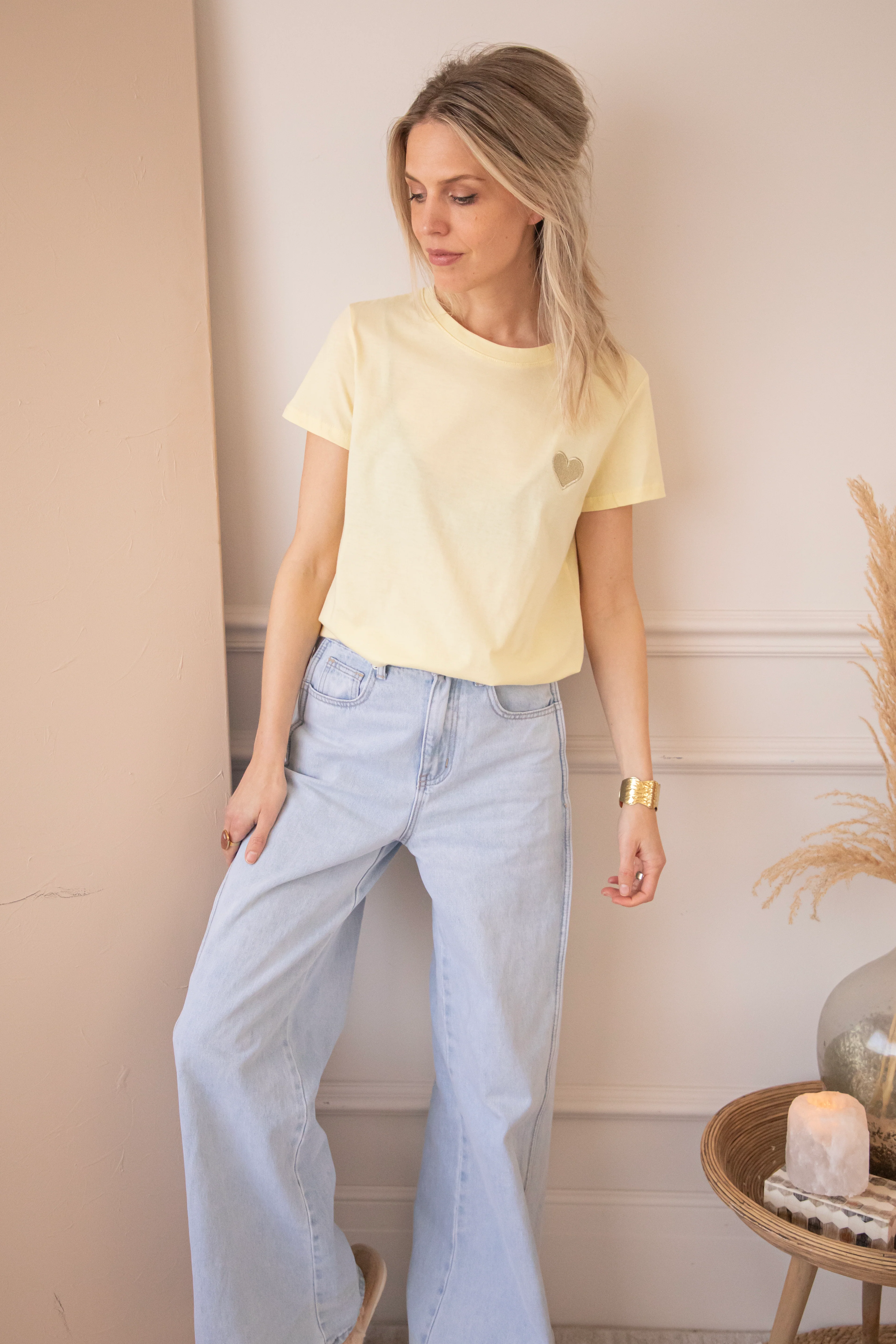 Beating Heart Butter Yellow - T-Shirt - Image 6