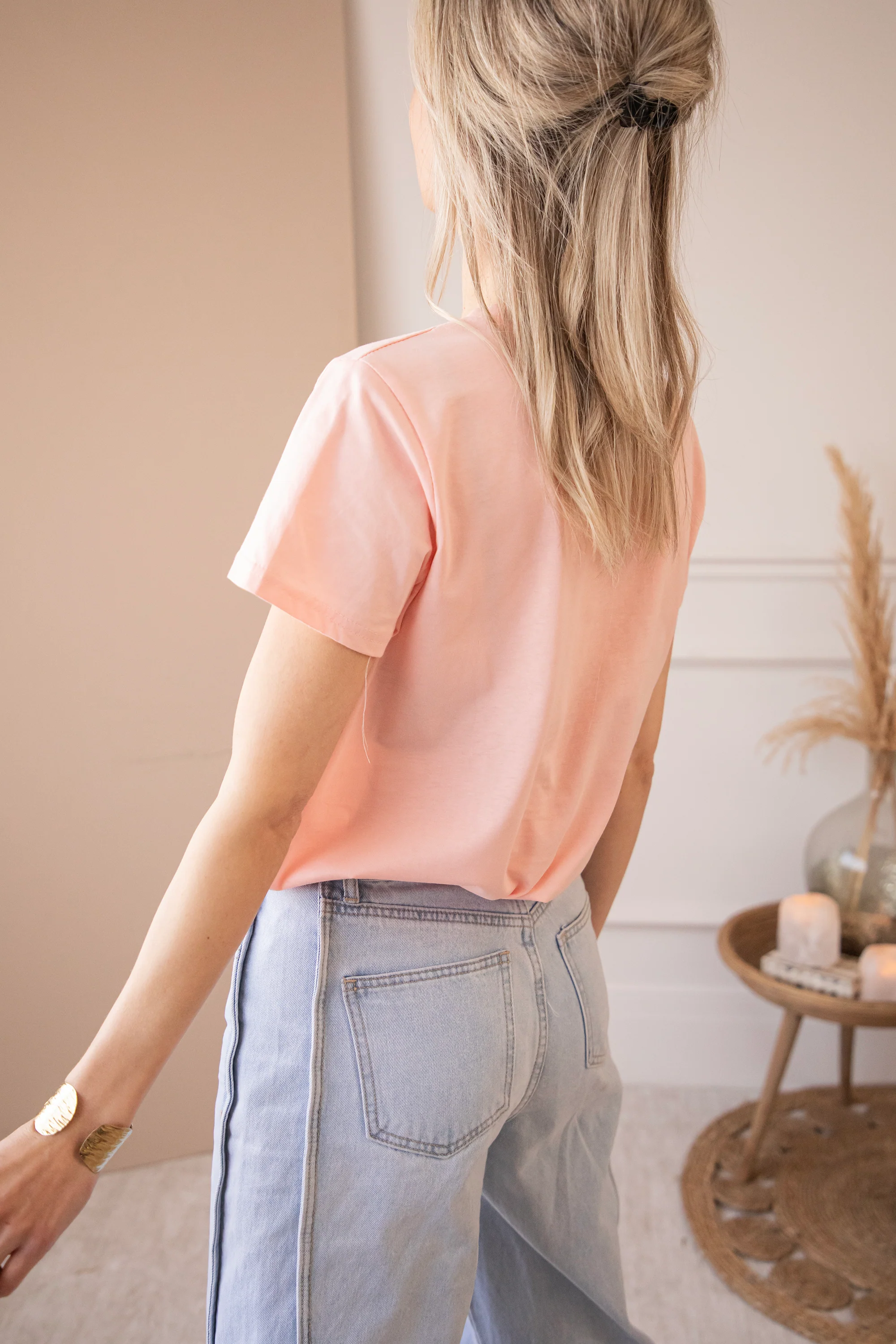 Beating Heart Sweet Pink/Gold - T-Shirt - Image 4