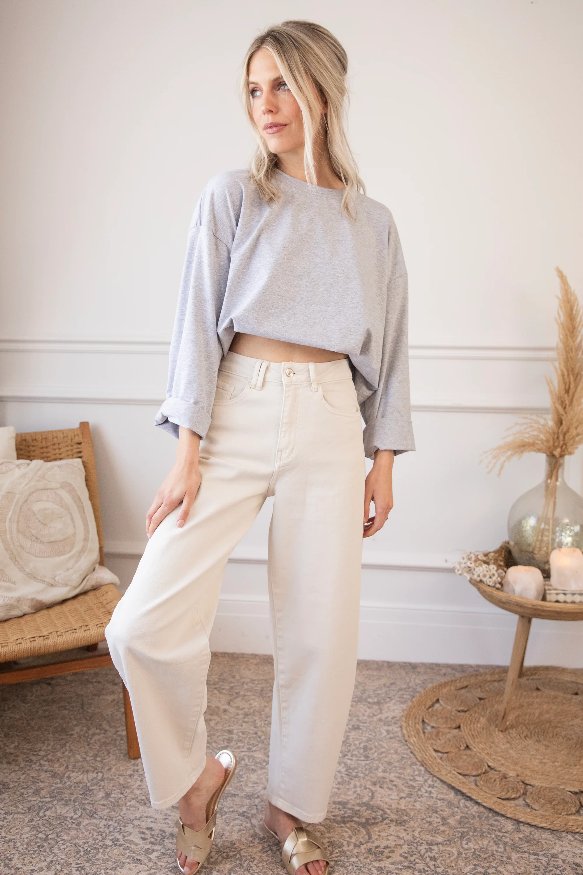 Bella Balloon Beige - Jeans - Image 2