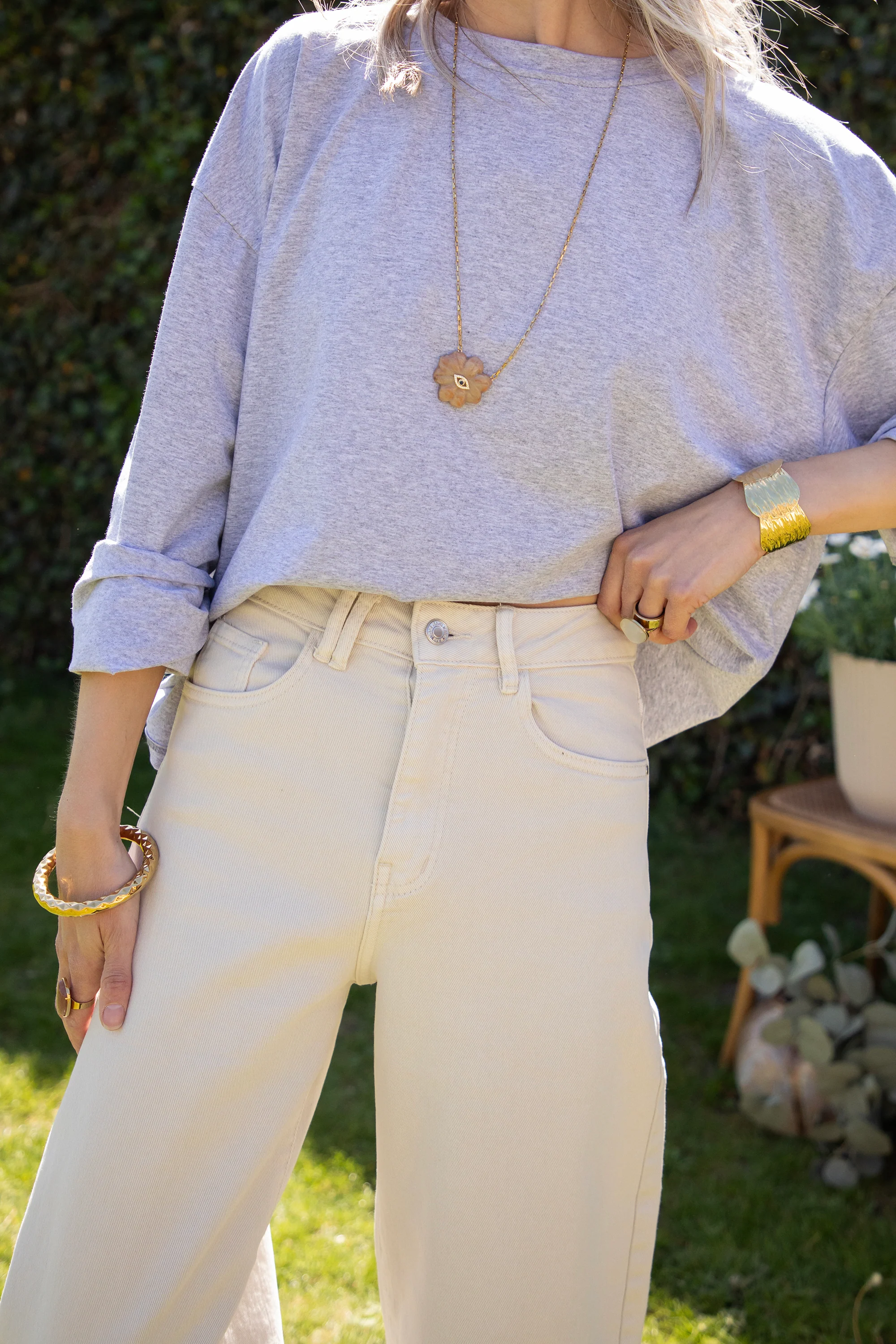 Bella Balloon Beige - Jeans - Image 3