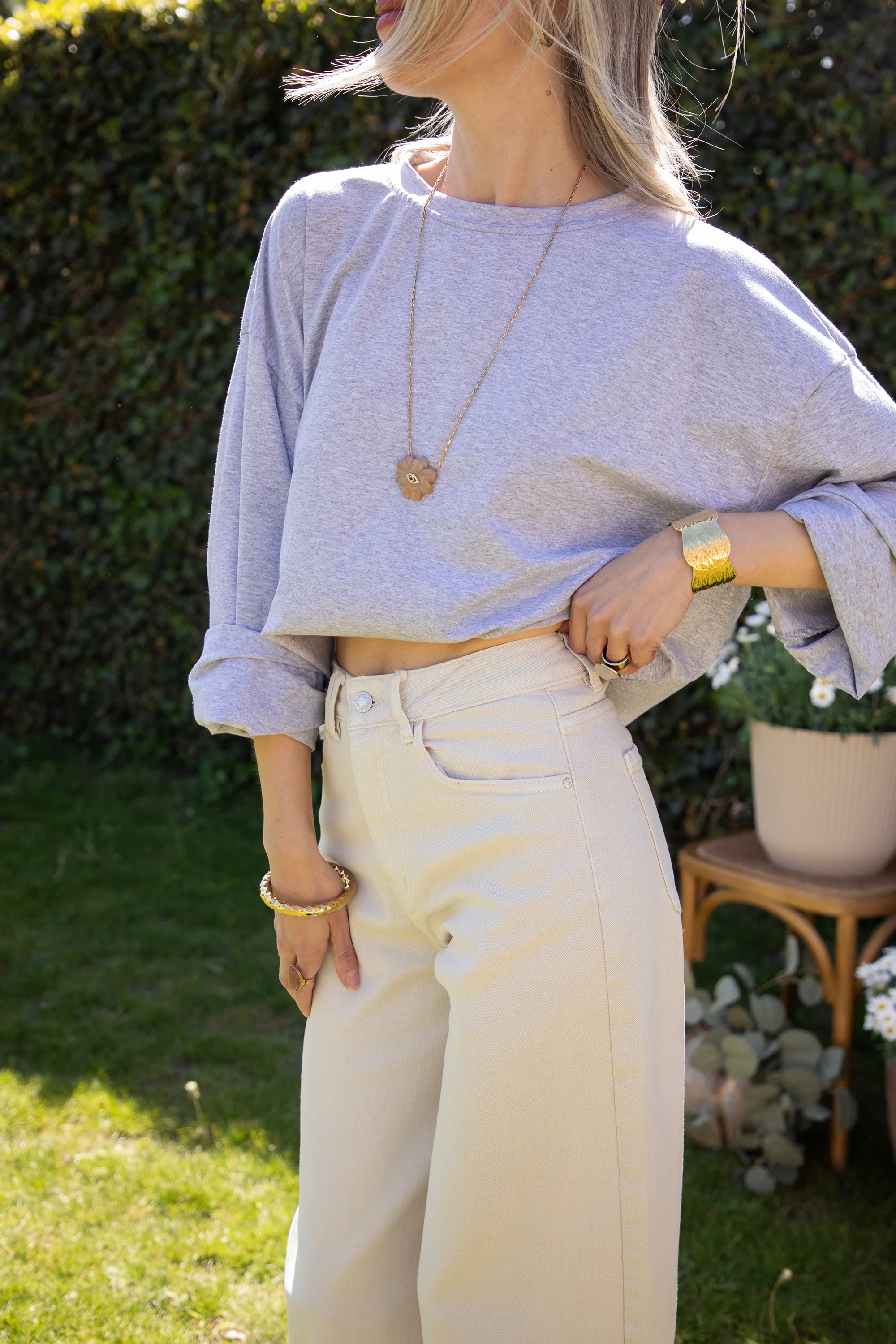 Bella Balloon Beige - Jeans - Image 5