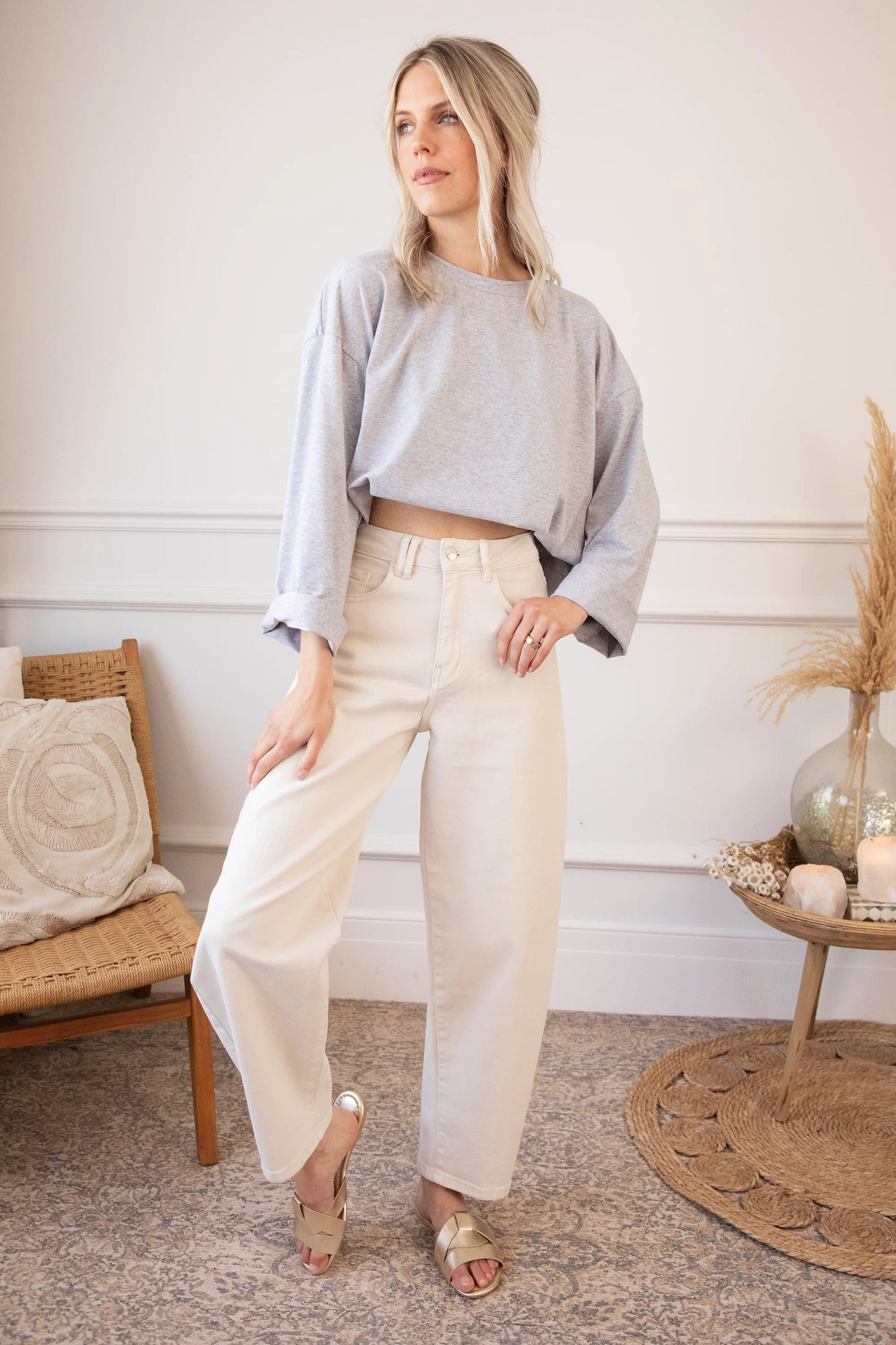 Bella Balloon Beige - Jeans - Image 6