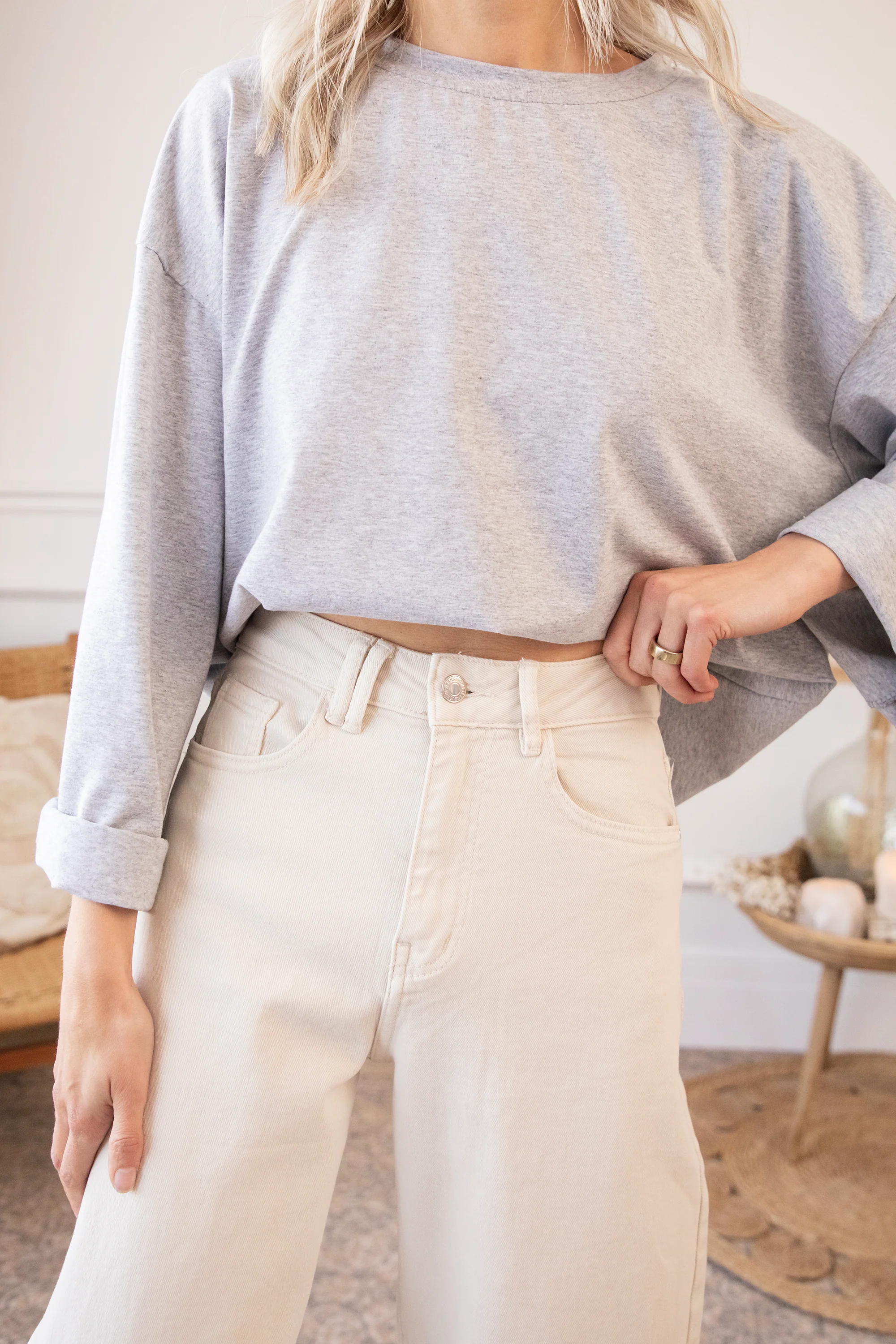 Bella Balloon Beige - Jeans - Image 7