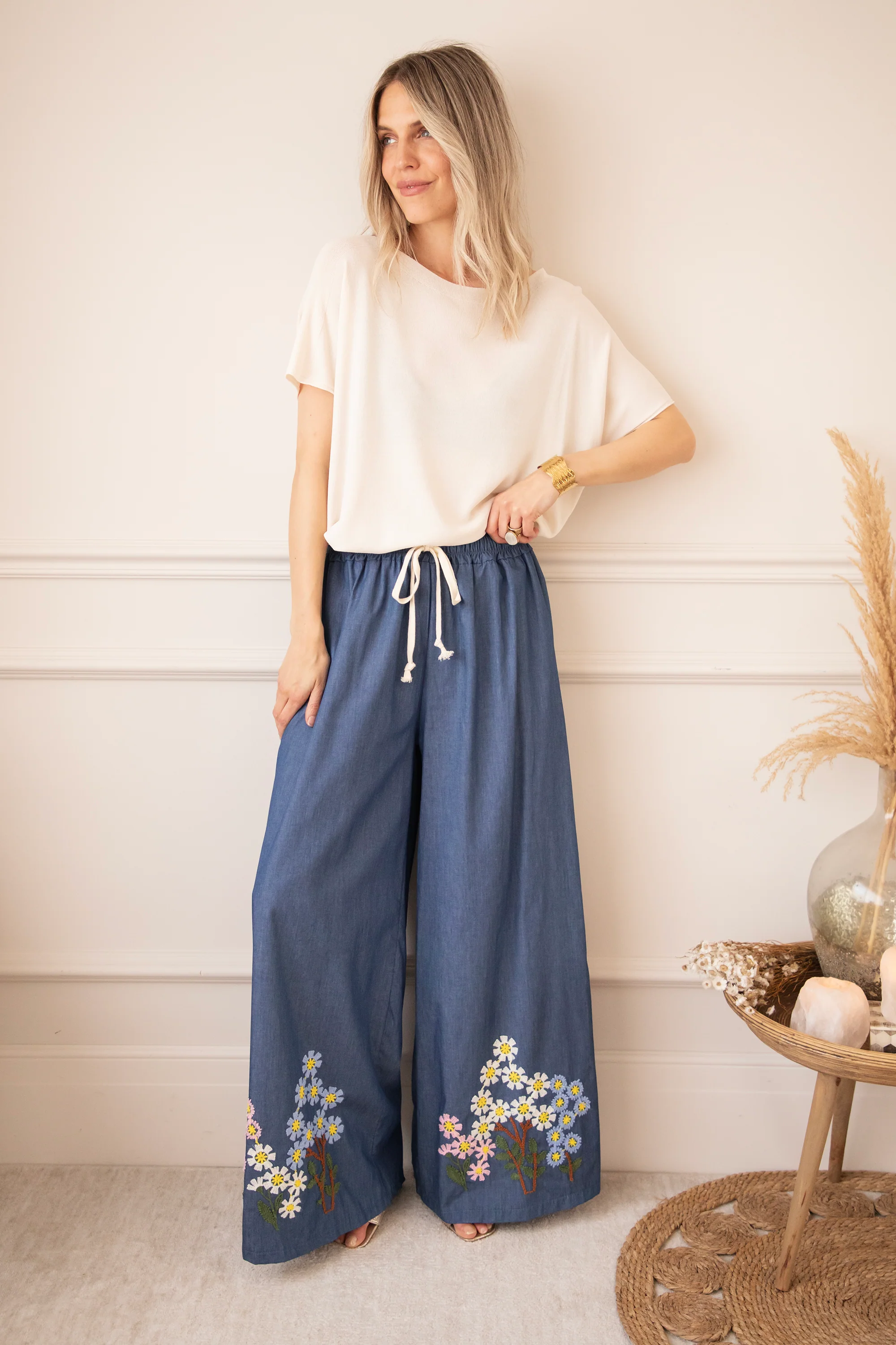 Bloom Below Dark Blue - Broek - Image 4