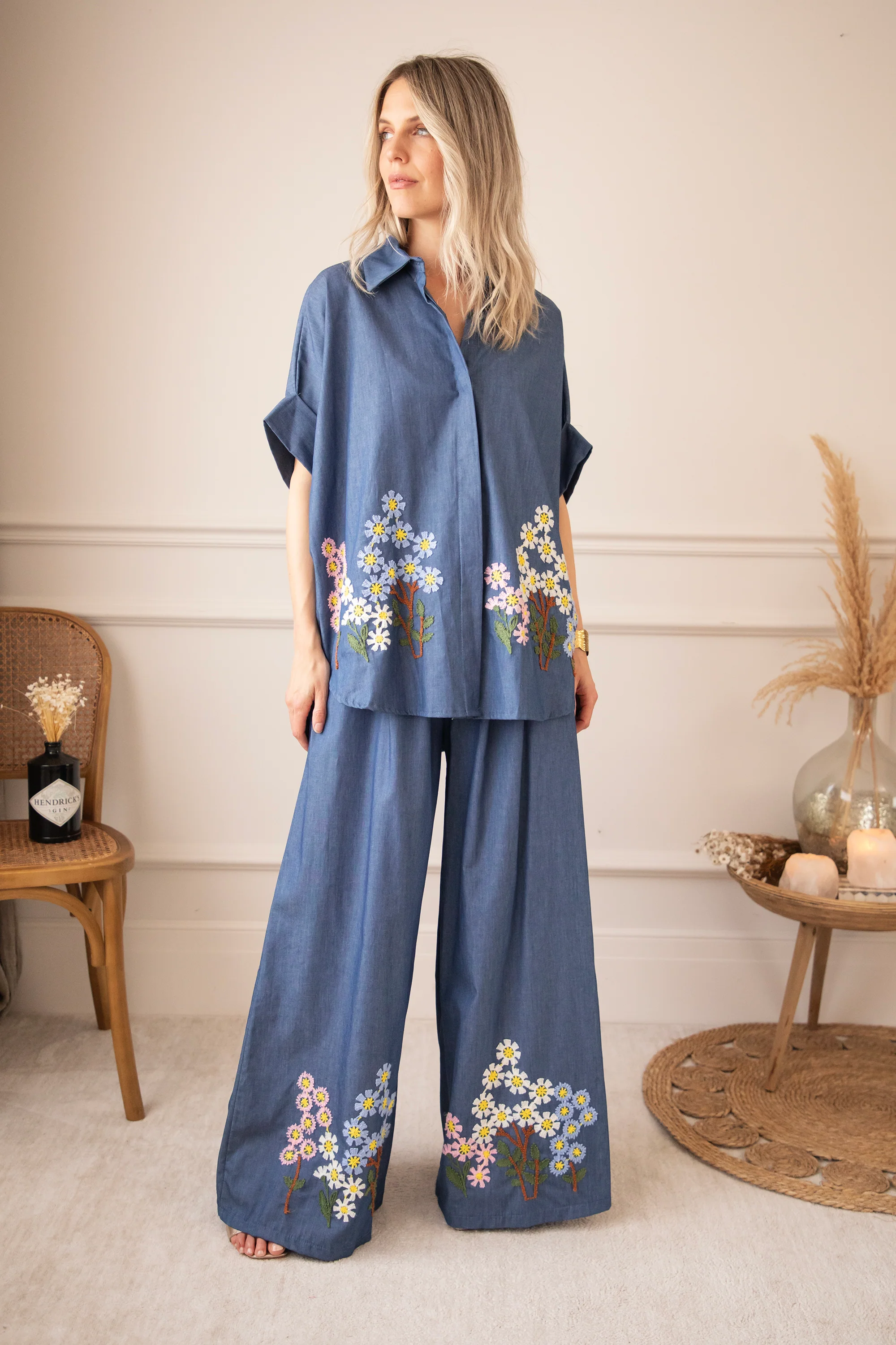 Bloom Below Dark Blue - Broek - Image 5