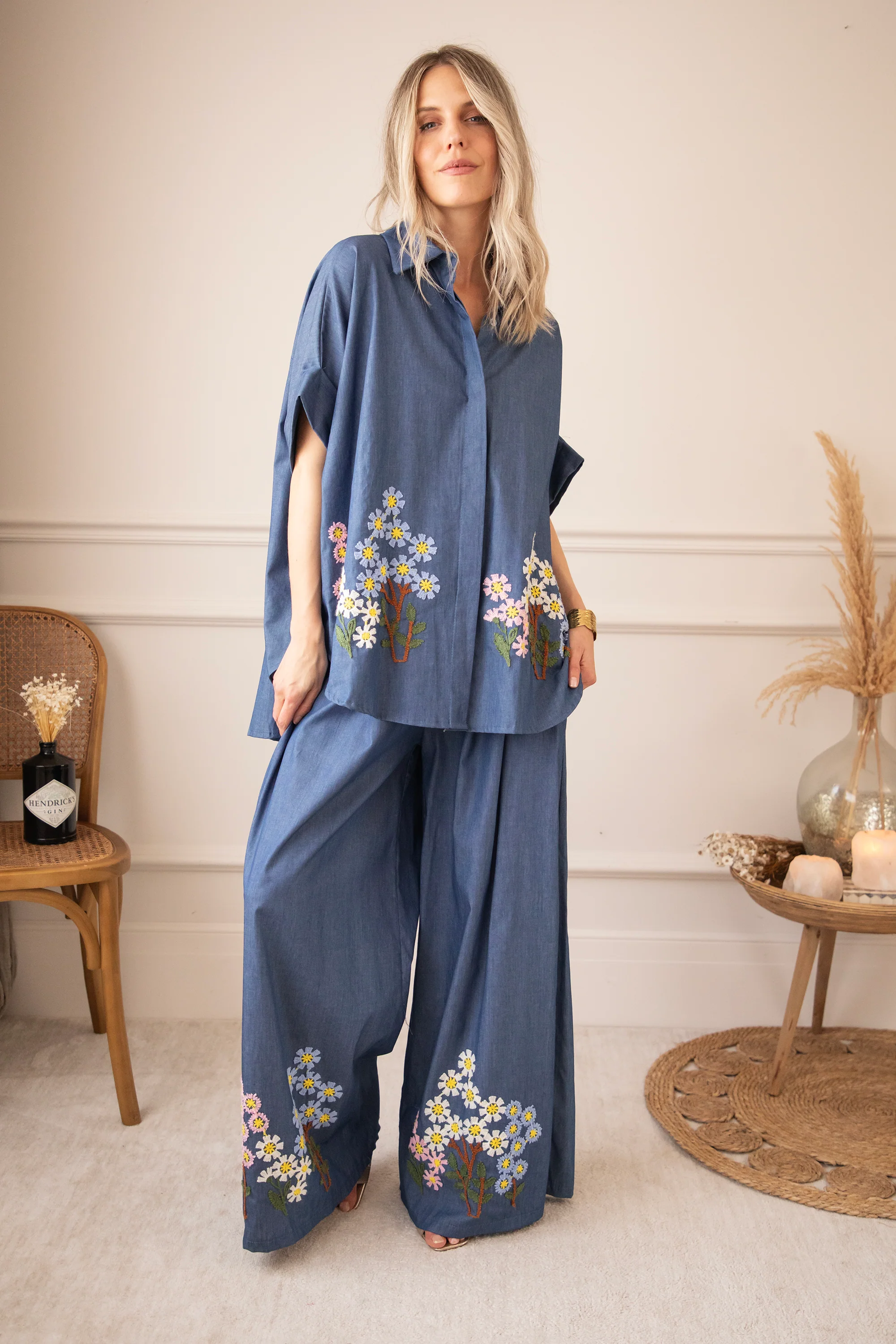 Bloom Below Dark Blue - Broek - Image 9