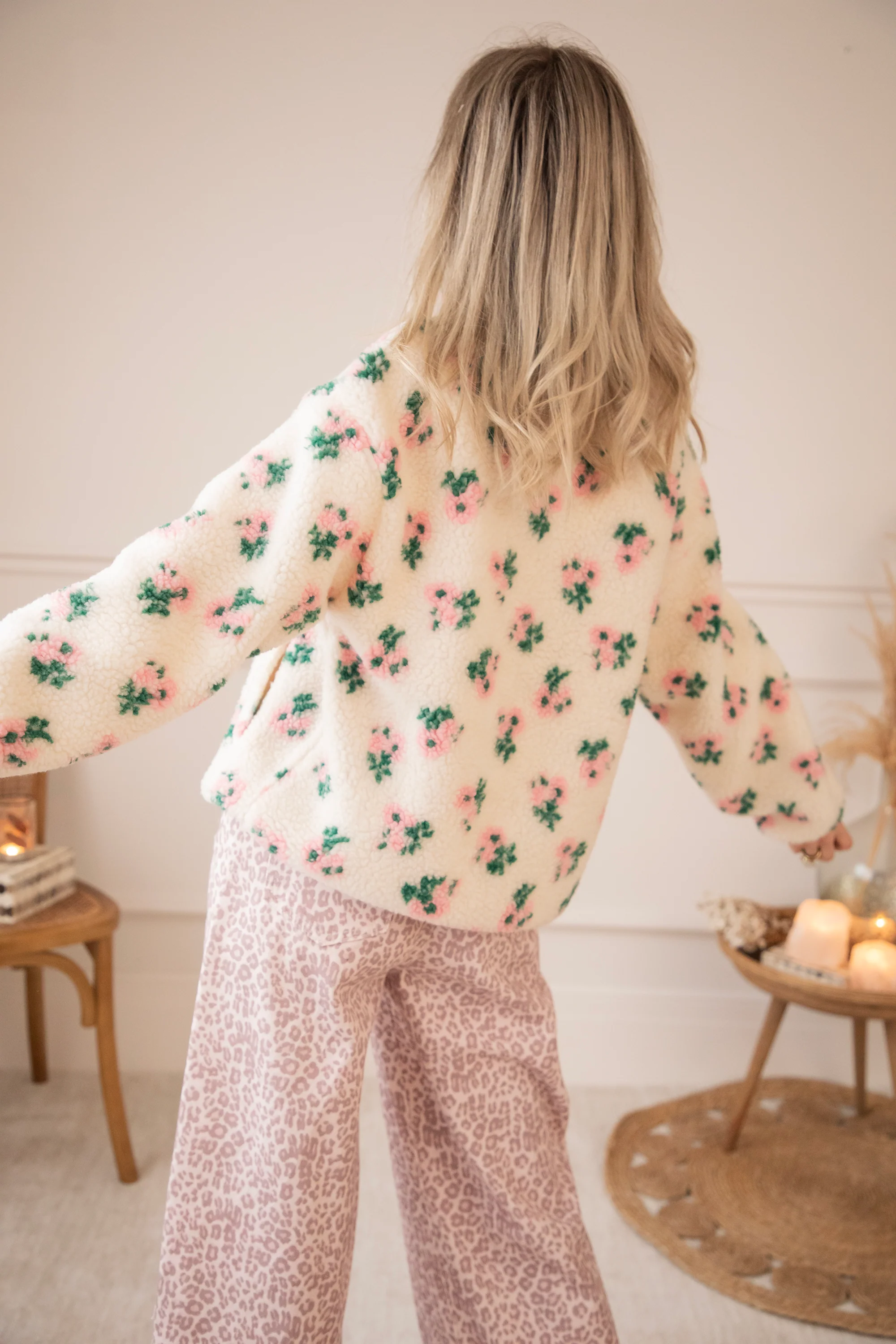 Blooming Bear Beige/Baby Pink - Trui - Image 6