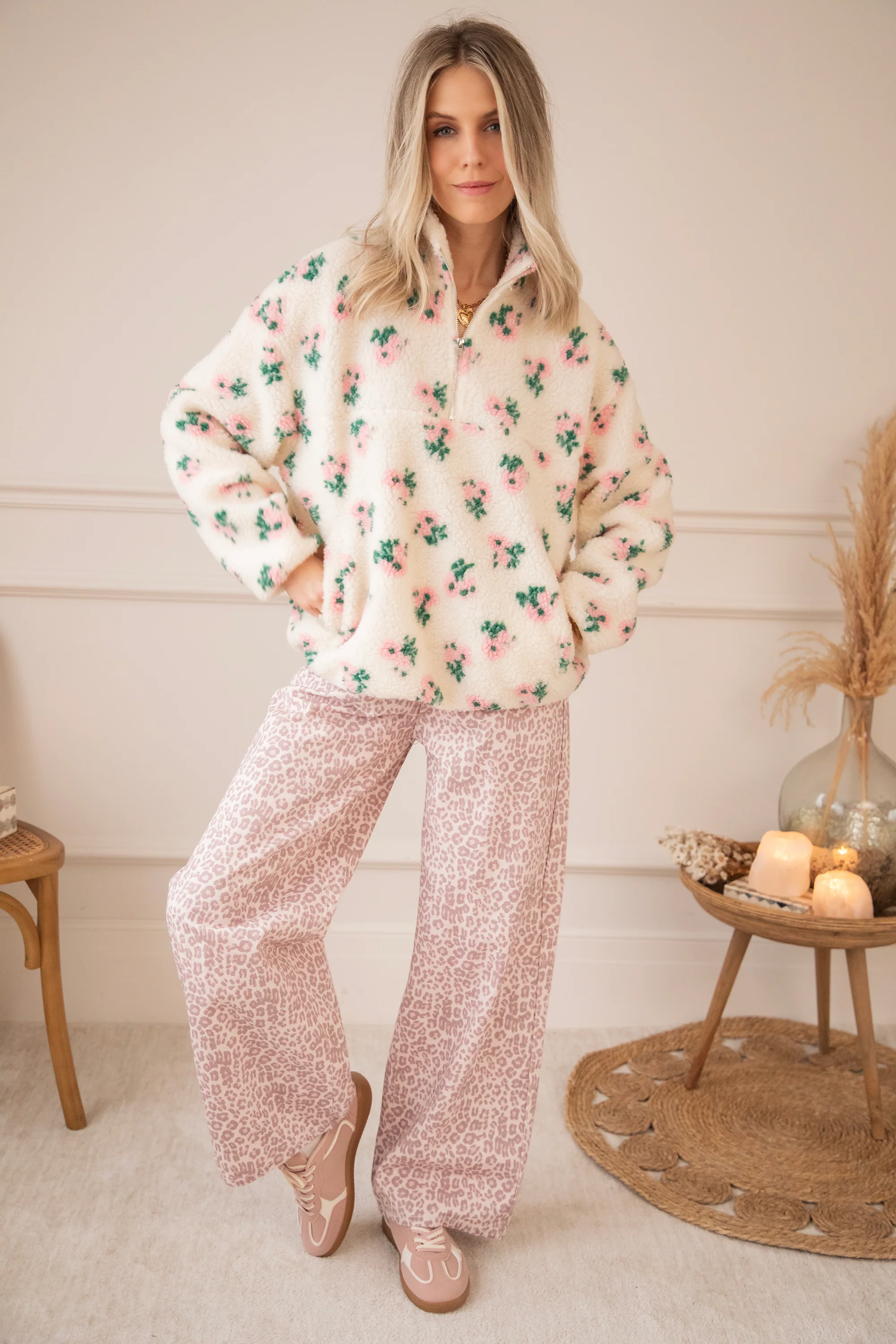 Blooming Bear Beige/Baby Pink - Trui - Image 8