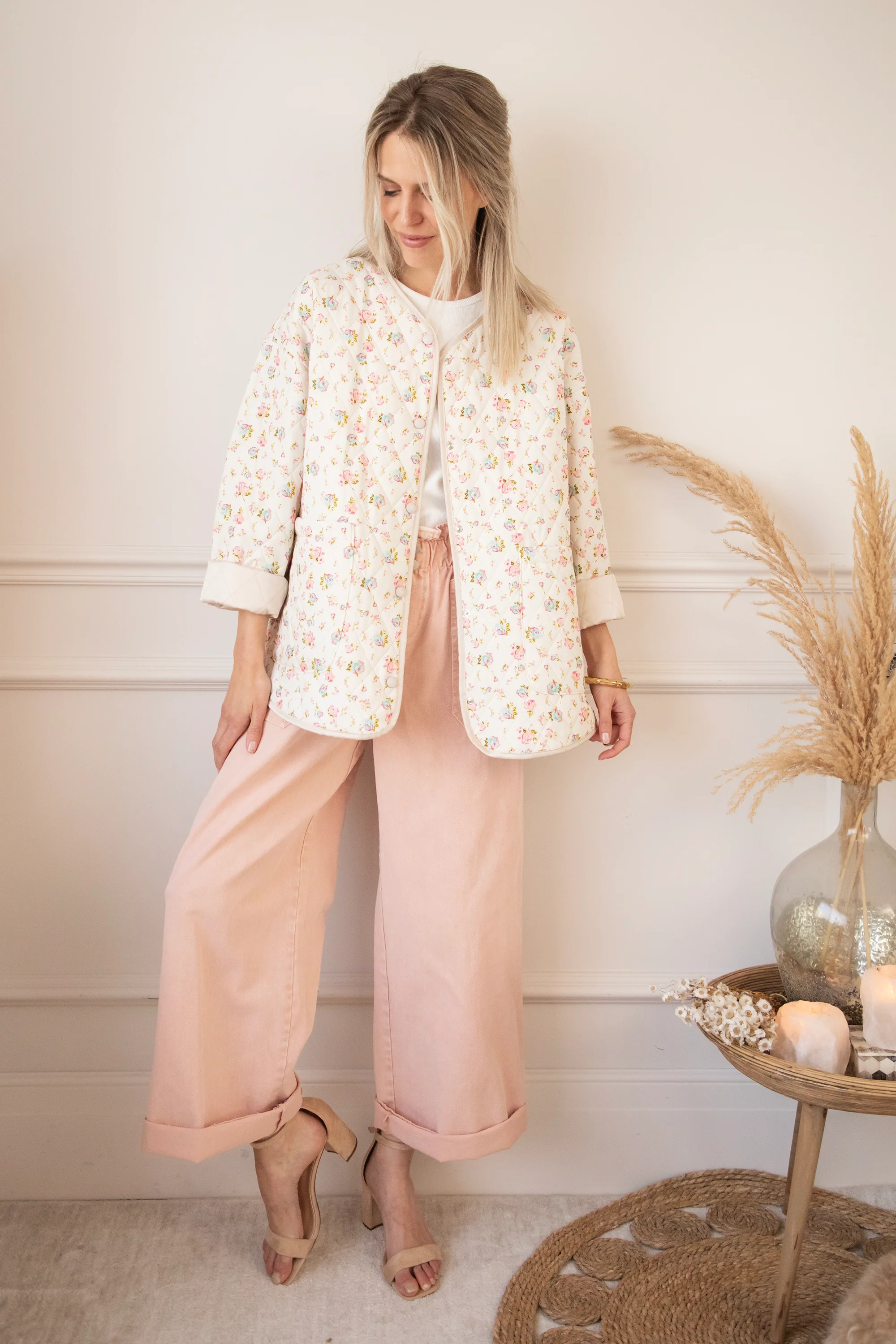 Blooming Quilt Beige/Pink - Jacket - Image 7