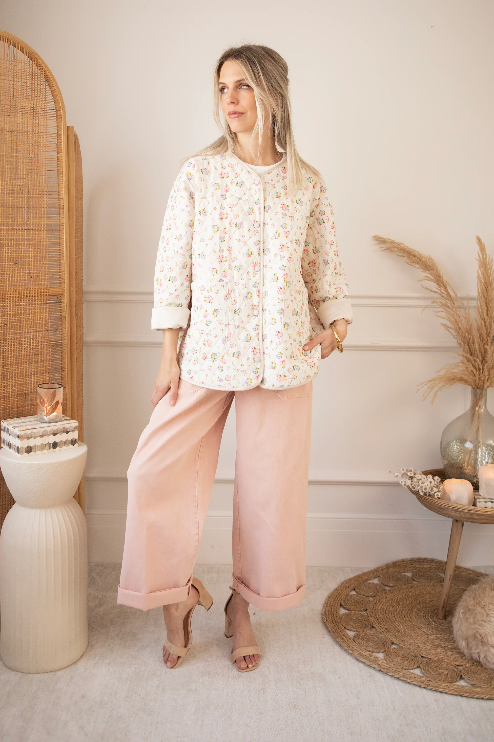 Blooming Quilt Beige/Pink - Jacket - Image 9