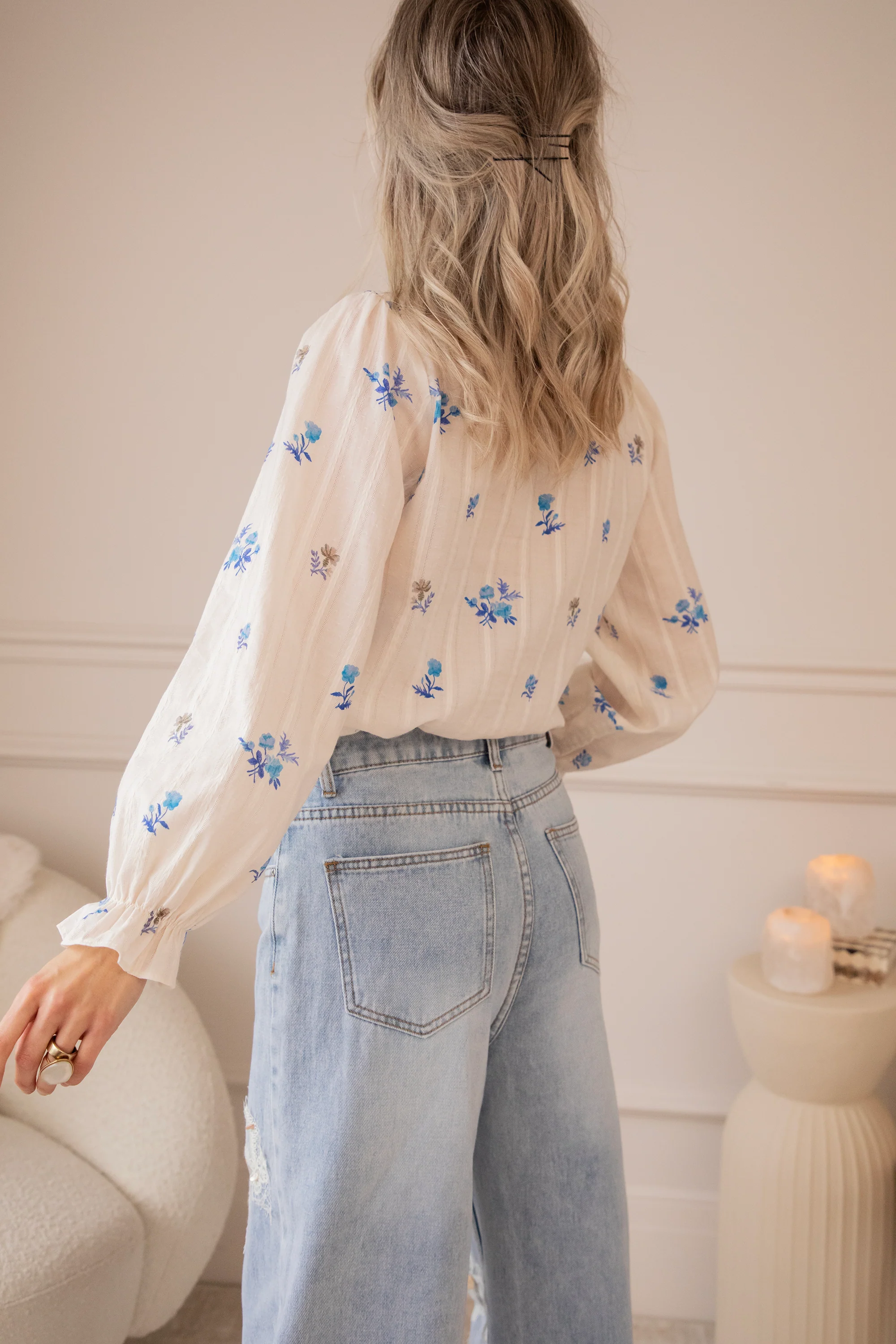 Bouquet Of Blue White/Blue - Blouse - Image 10