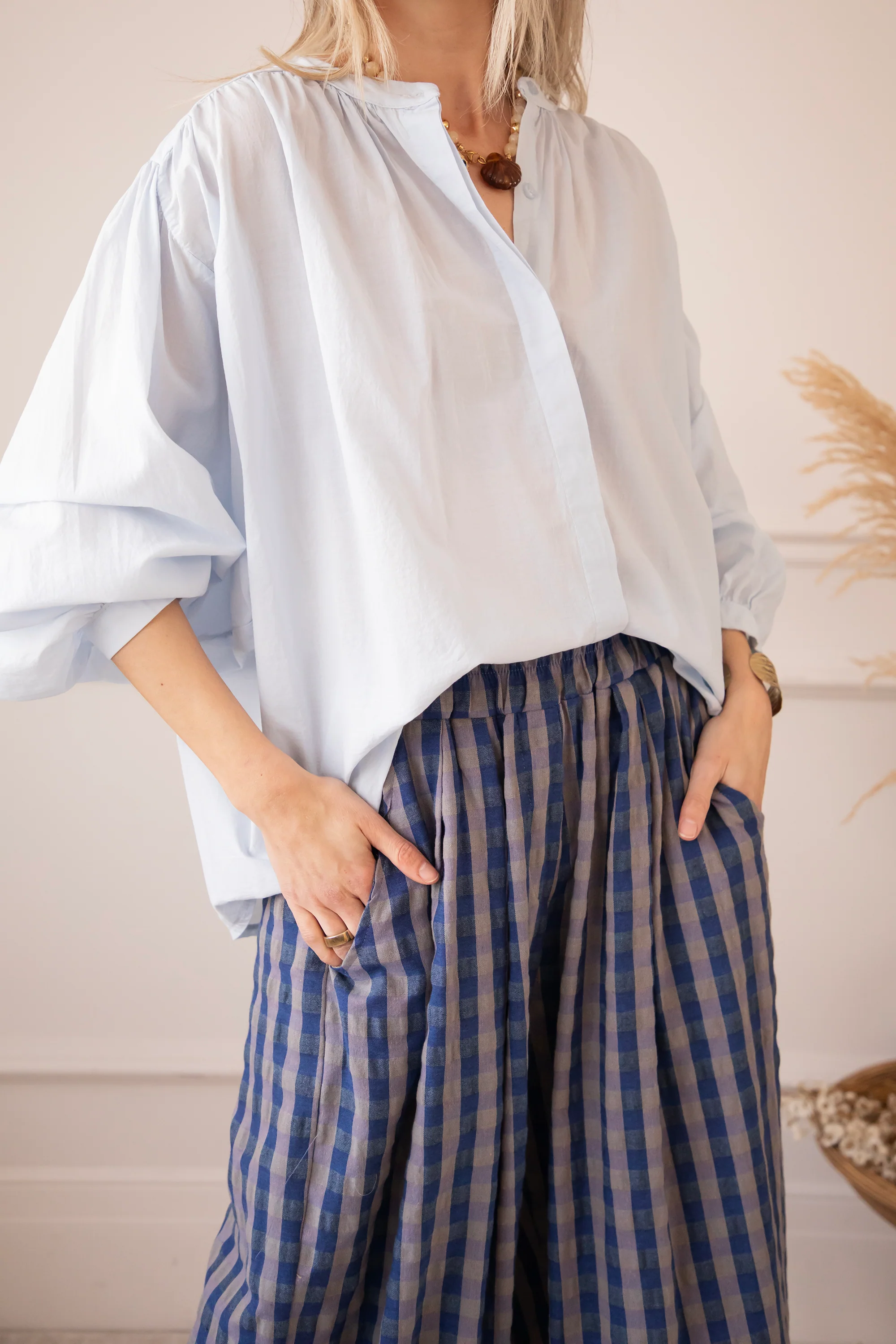 Breezy Base Soft Blue - Blouse - Image 4