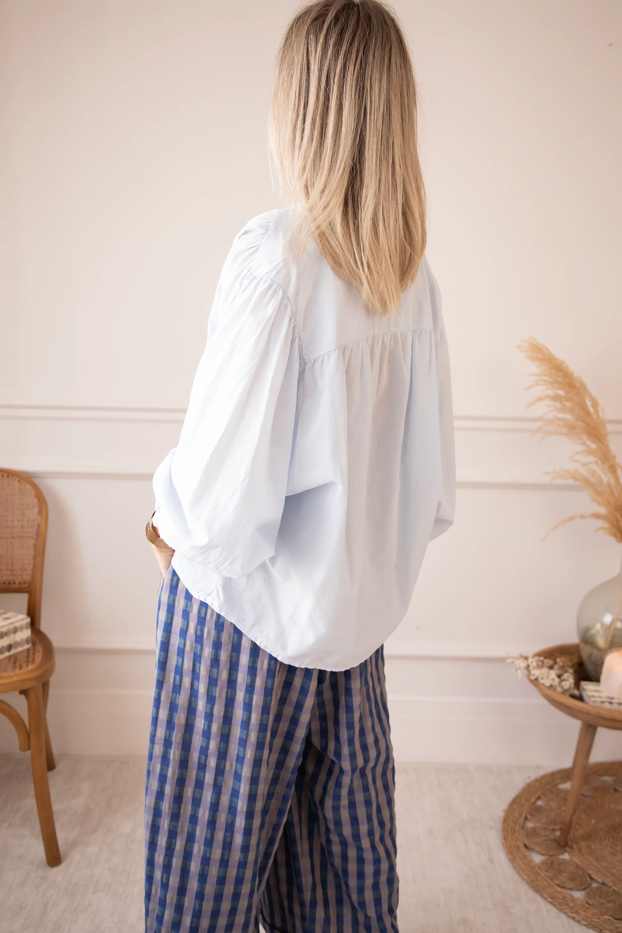 Breezy Base Soft Blue - Blouse - Image 5