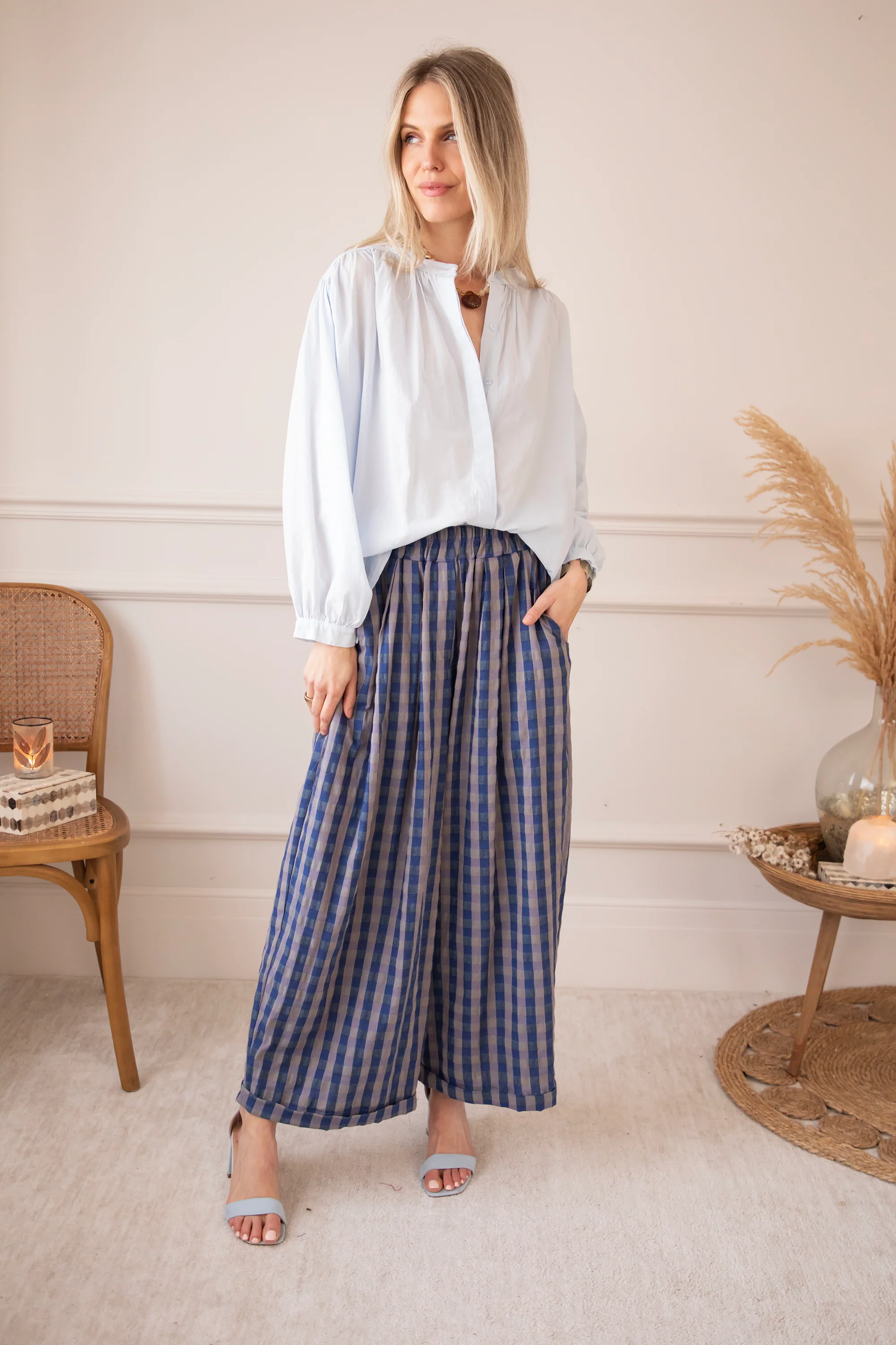 Breezy Base Soft Blue - Blouse - Image 8
