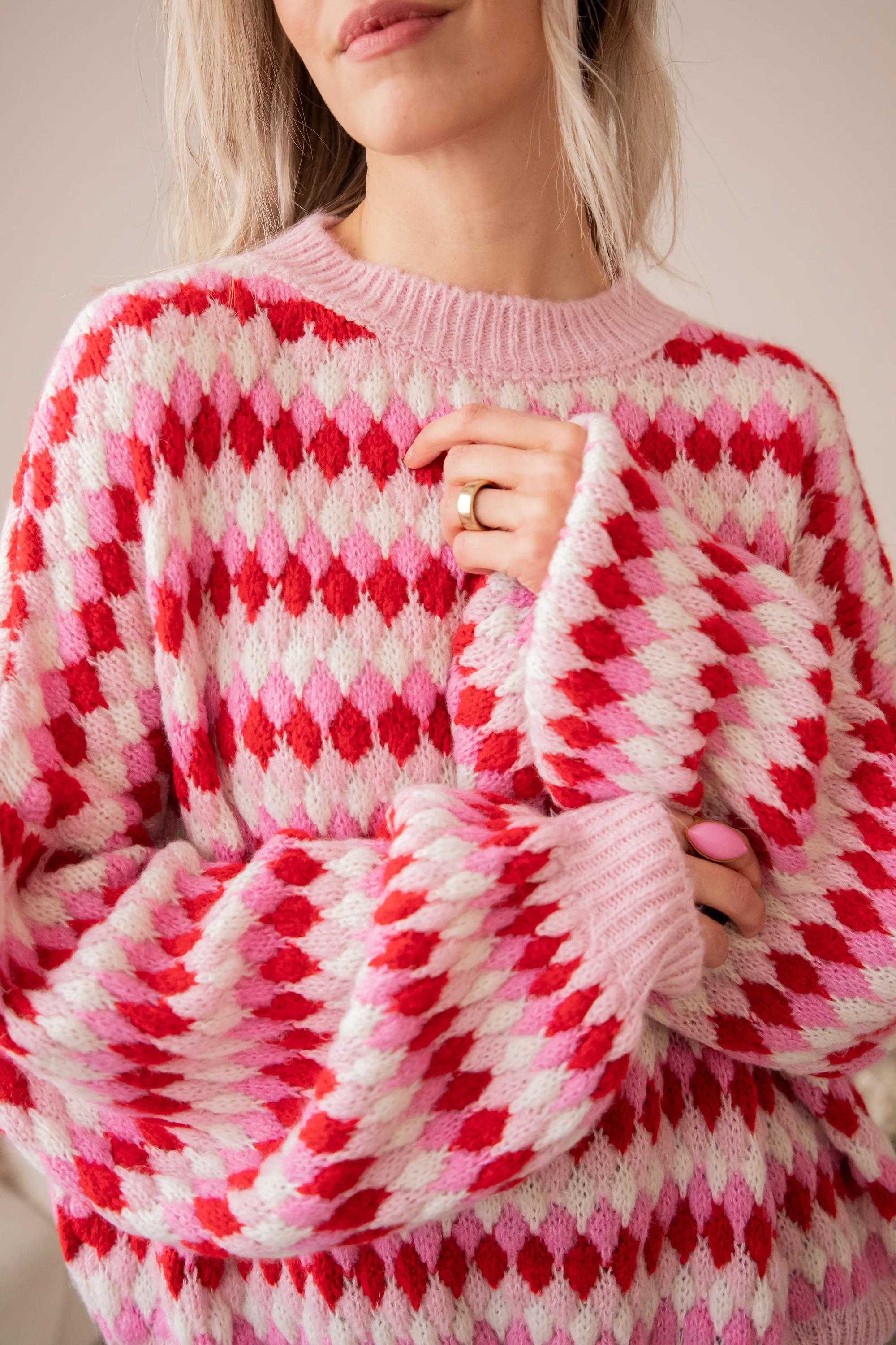 Bubbly Dreams Baby Pink/Red - Trui - Image 11