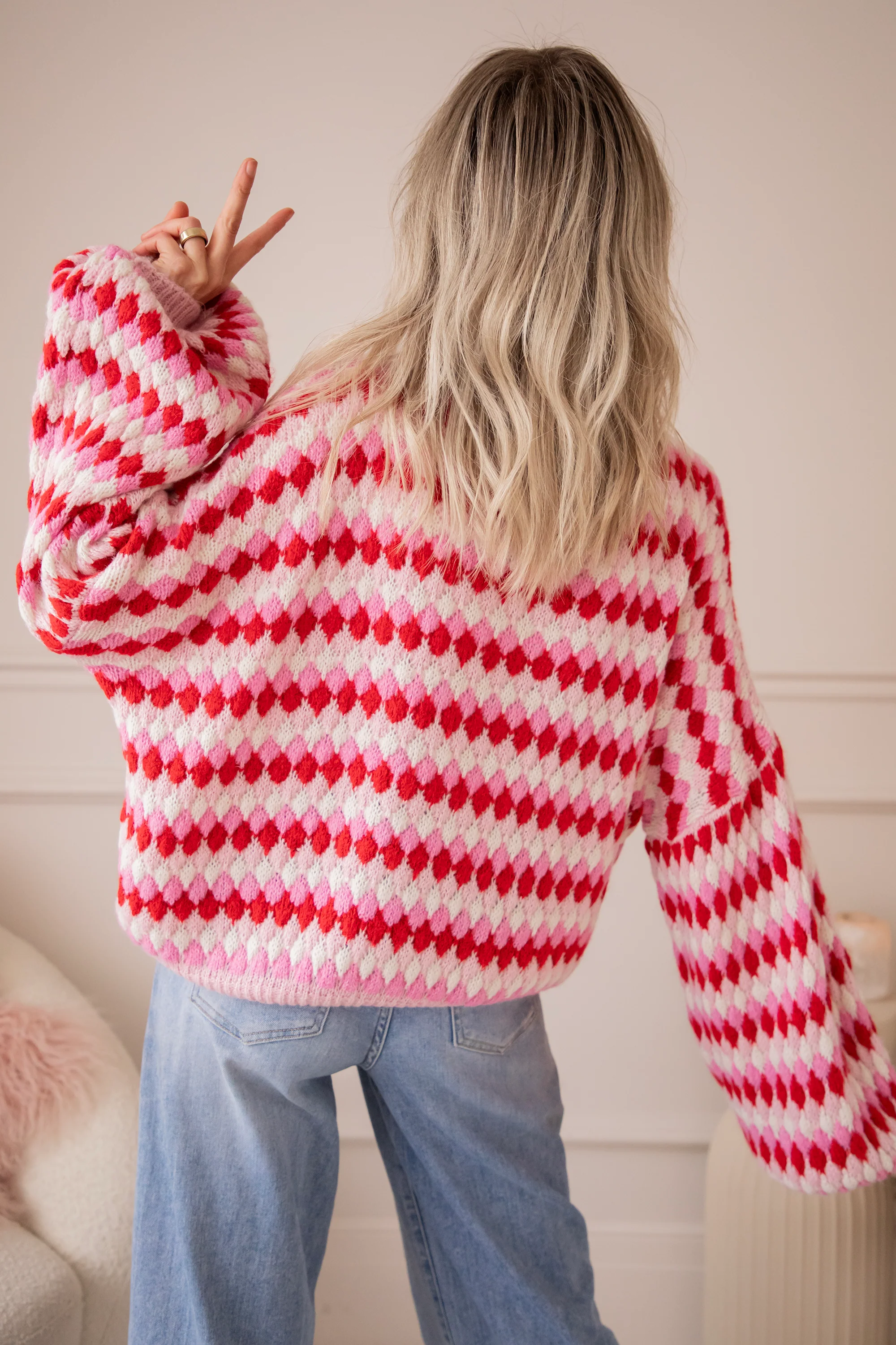 Bubbly Dreams Baby Pink/Red - Trui - Image 12