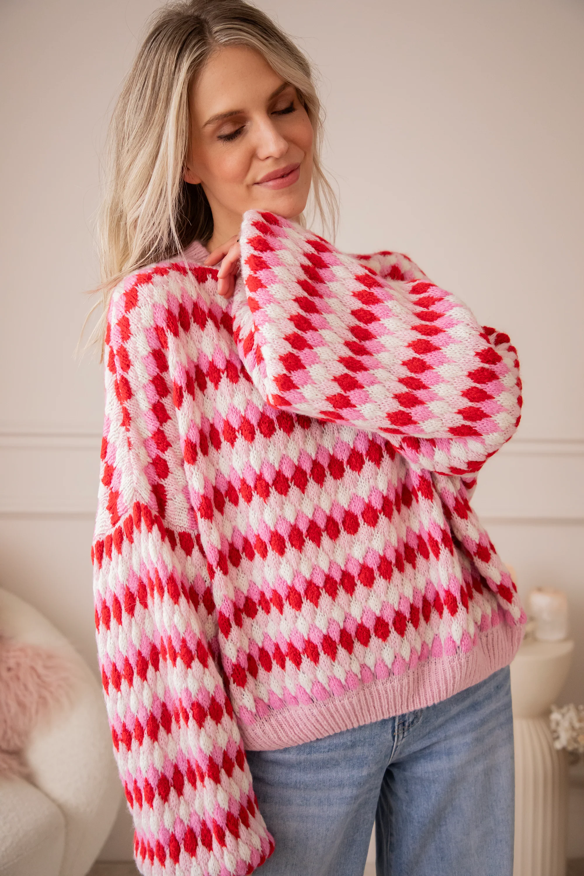 Bubbly Dreams Baby Pink/Red - Trui - Image 13