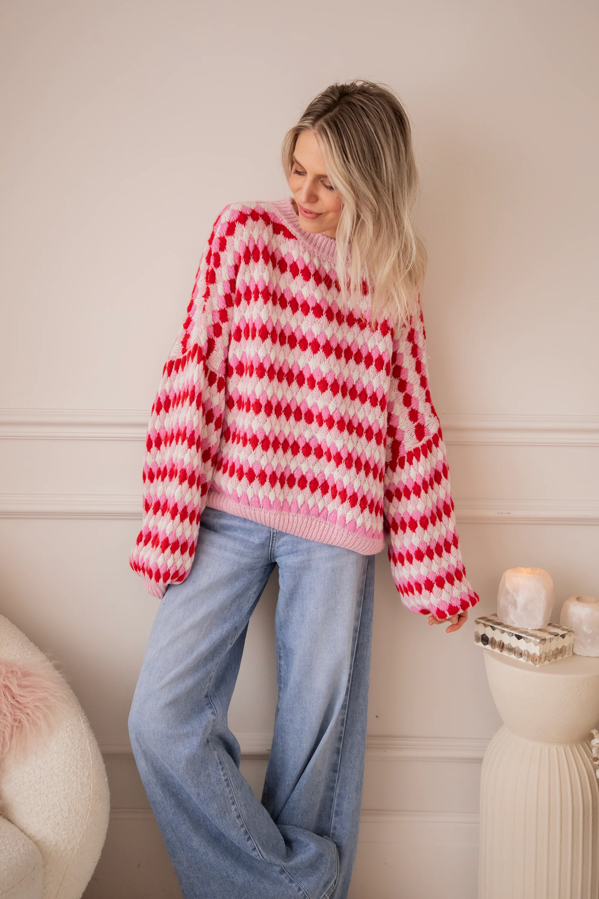 Bubbly Dreams Baby Pink/Red - Trui - Image 7