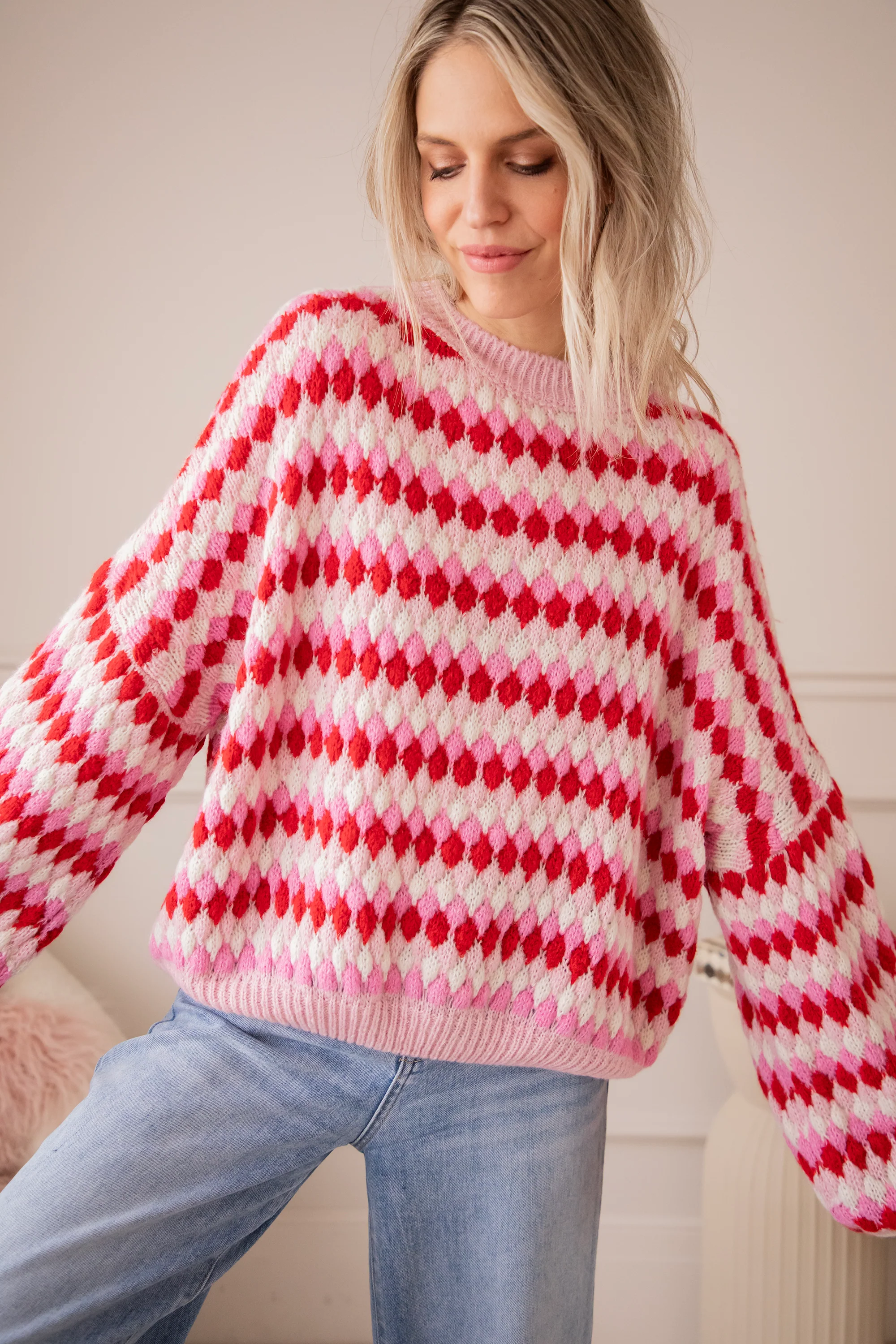 Bubbly Dreams Baby Pink/Red - Trui - Image 8