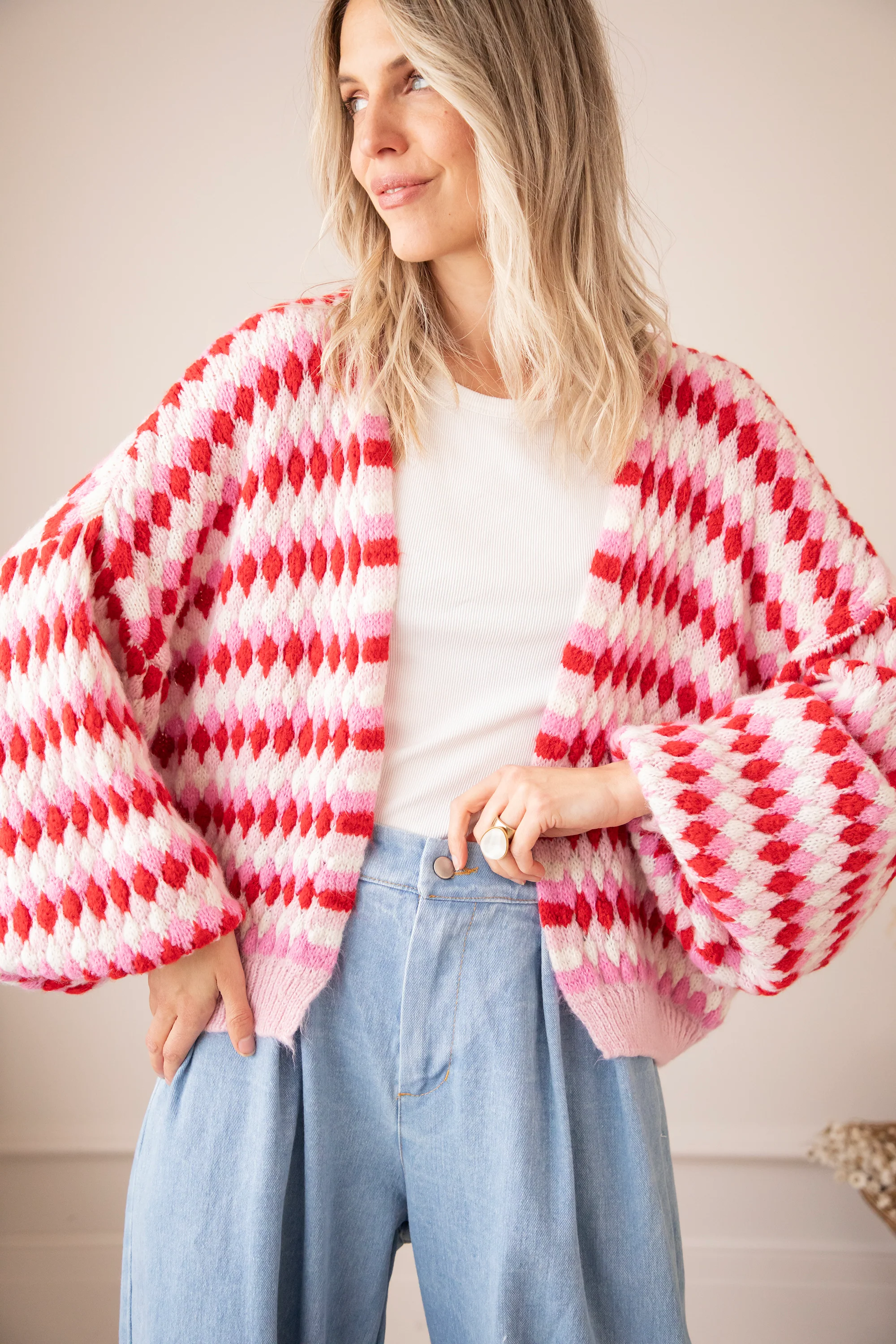 Bubbly Dreams Baby Pink/Red - Vest