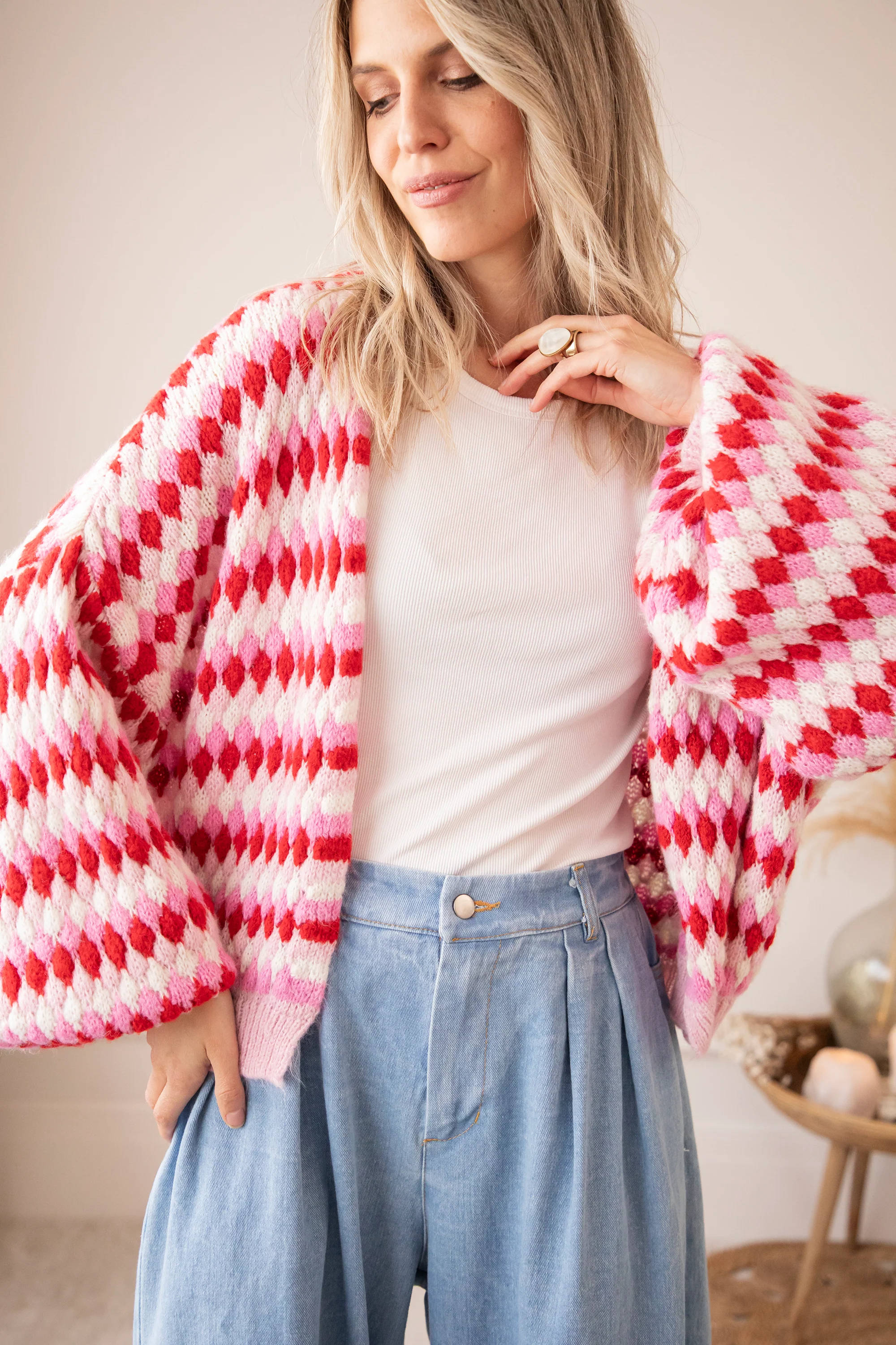 Bubbly Dreams Baby Pink/Red - Vest - Image 2
