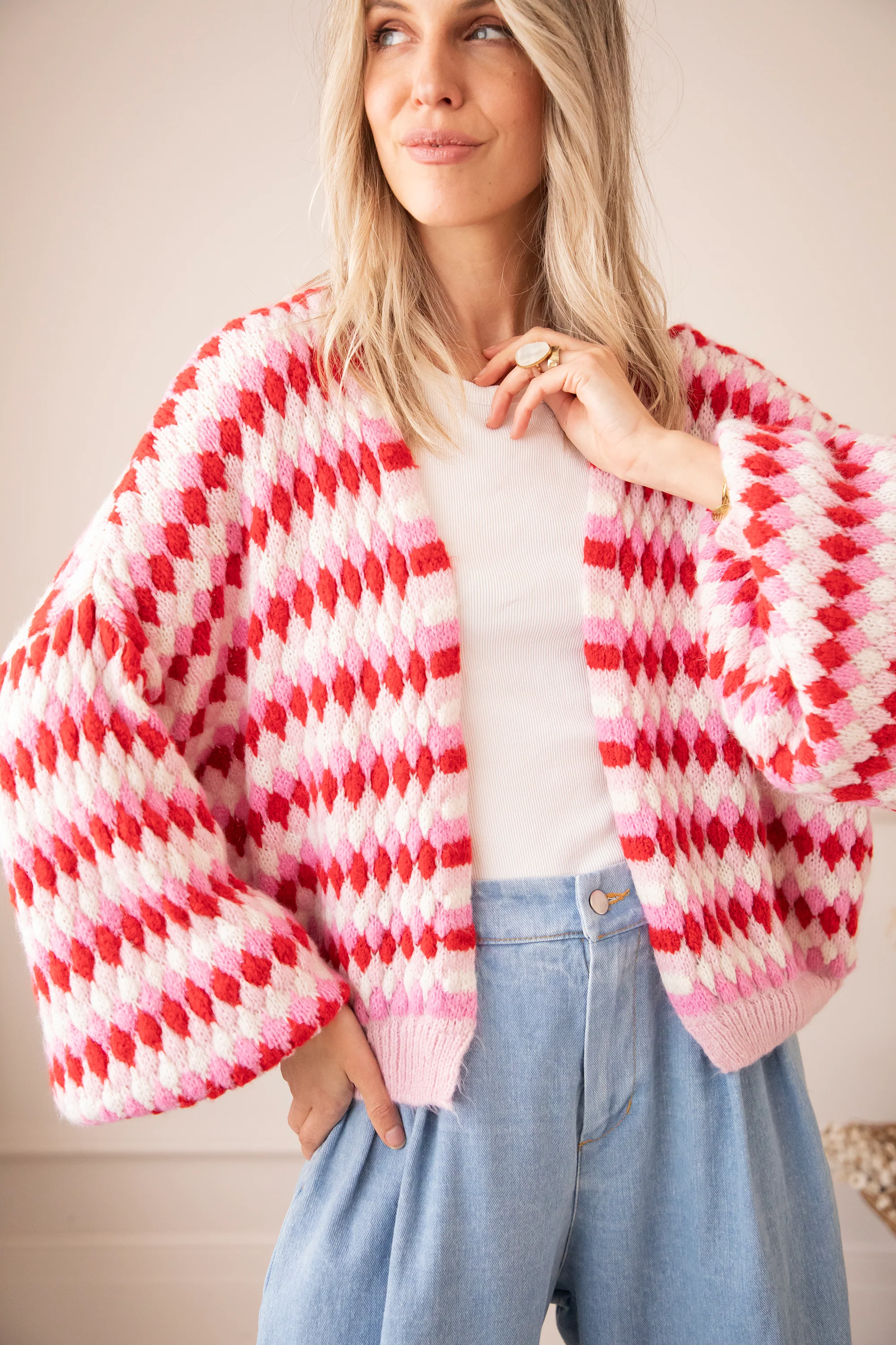 Bubbly Dreams Baby Pink/Red - Vest - Image 5