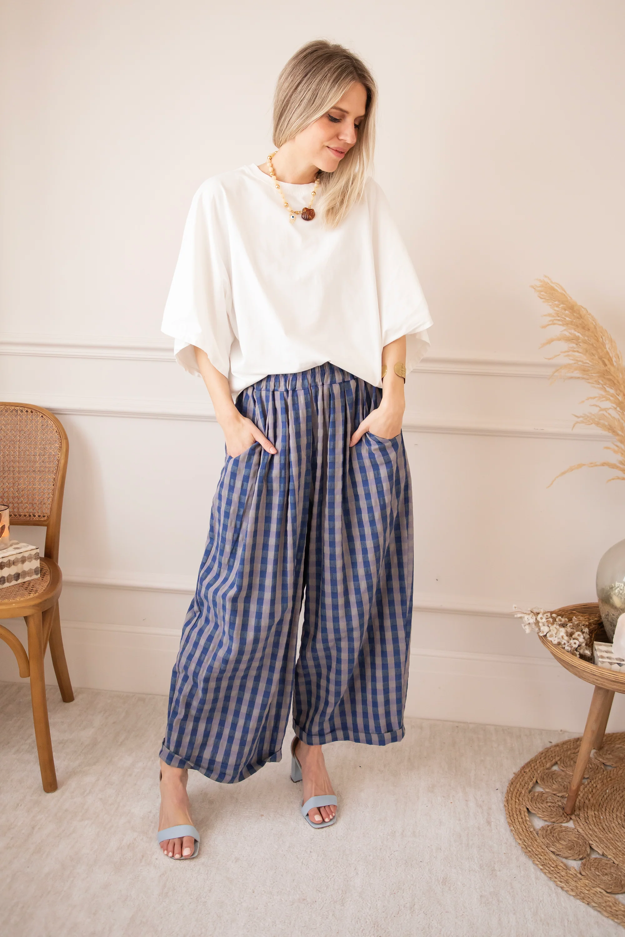 Candy Check Dark Blue - Broek - Image 4