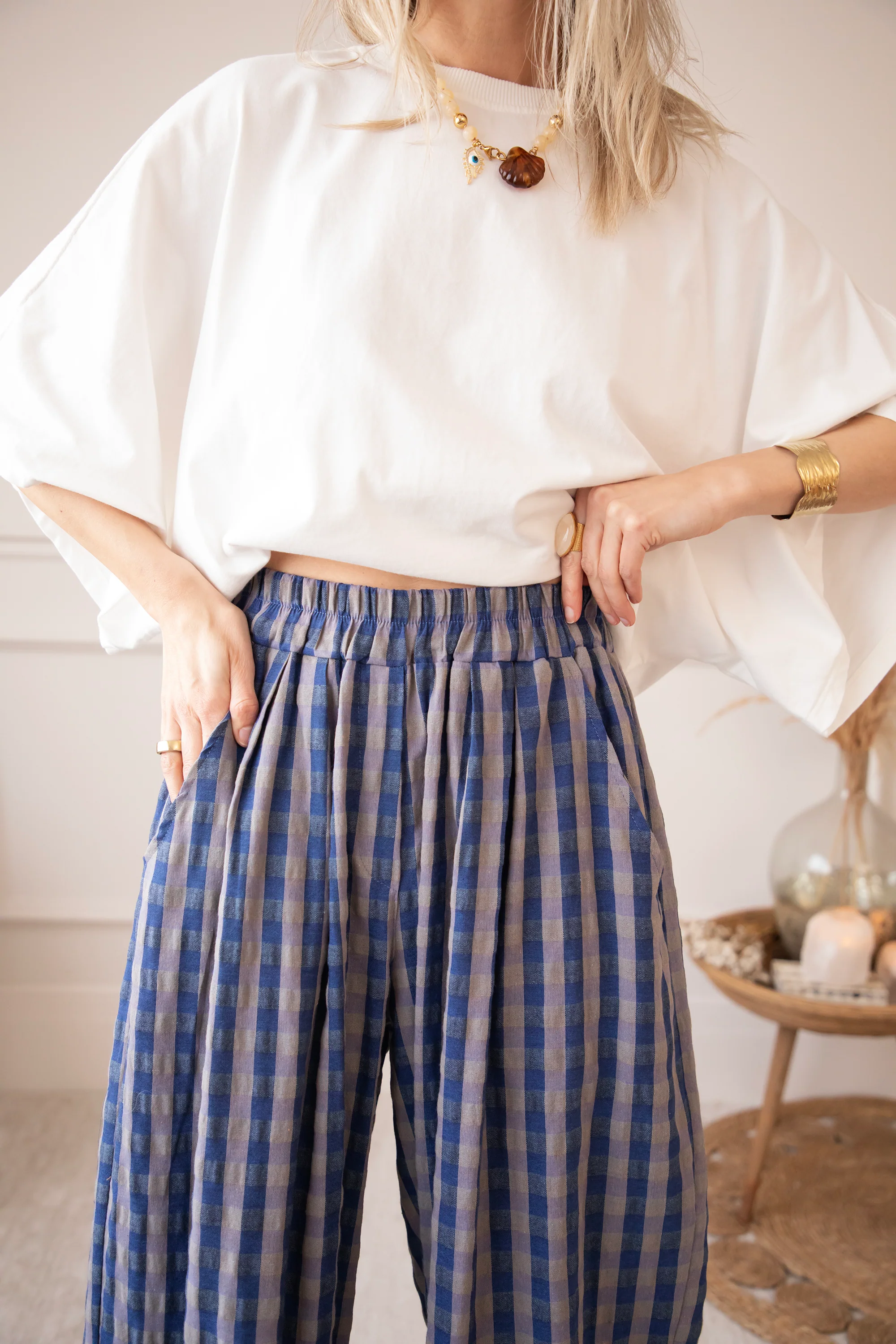 Candy Check Dark Blue - Broek - Image 5