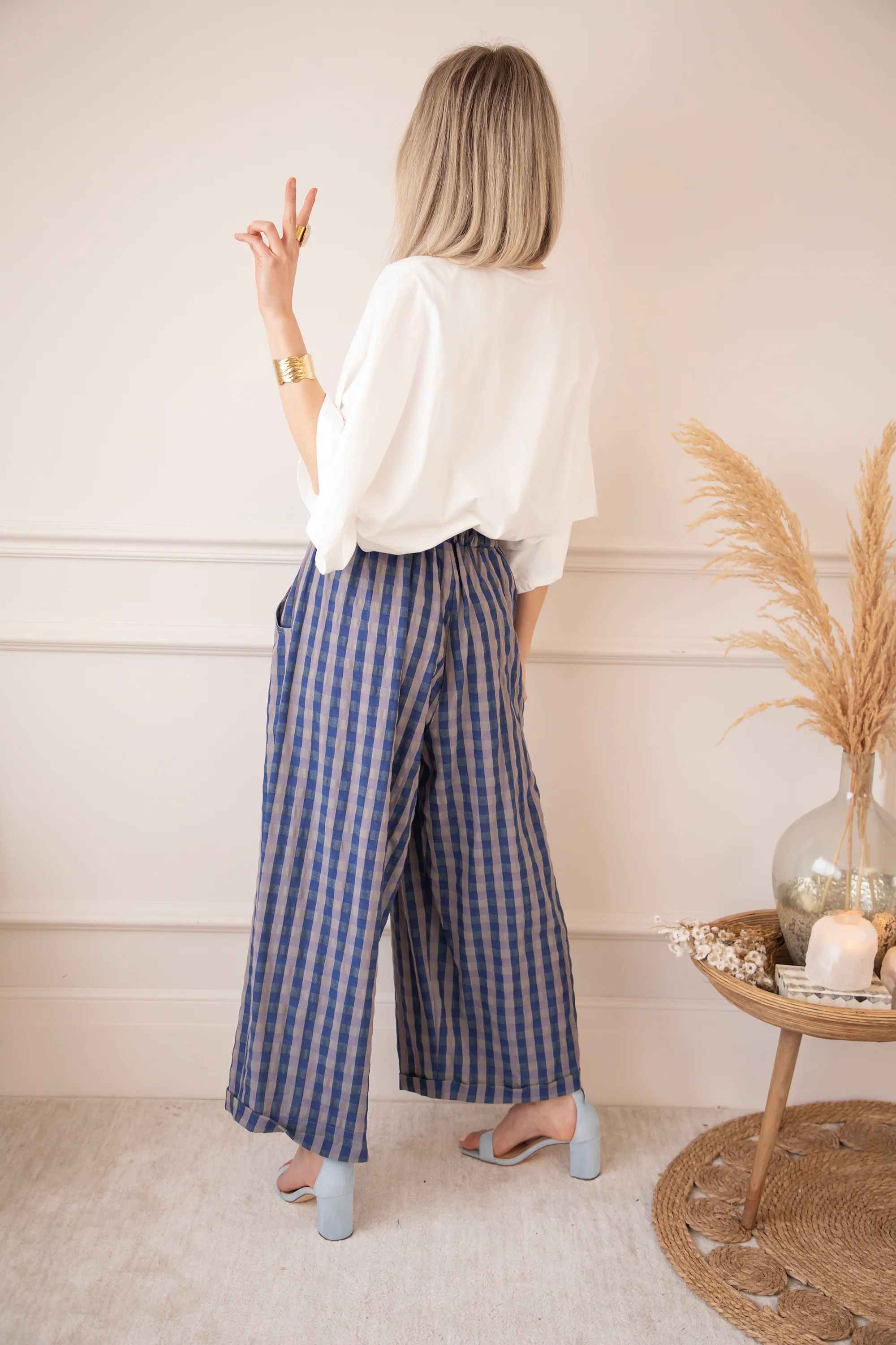 Candy Check Dark Blue - Broek - Image 7