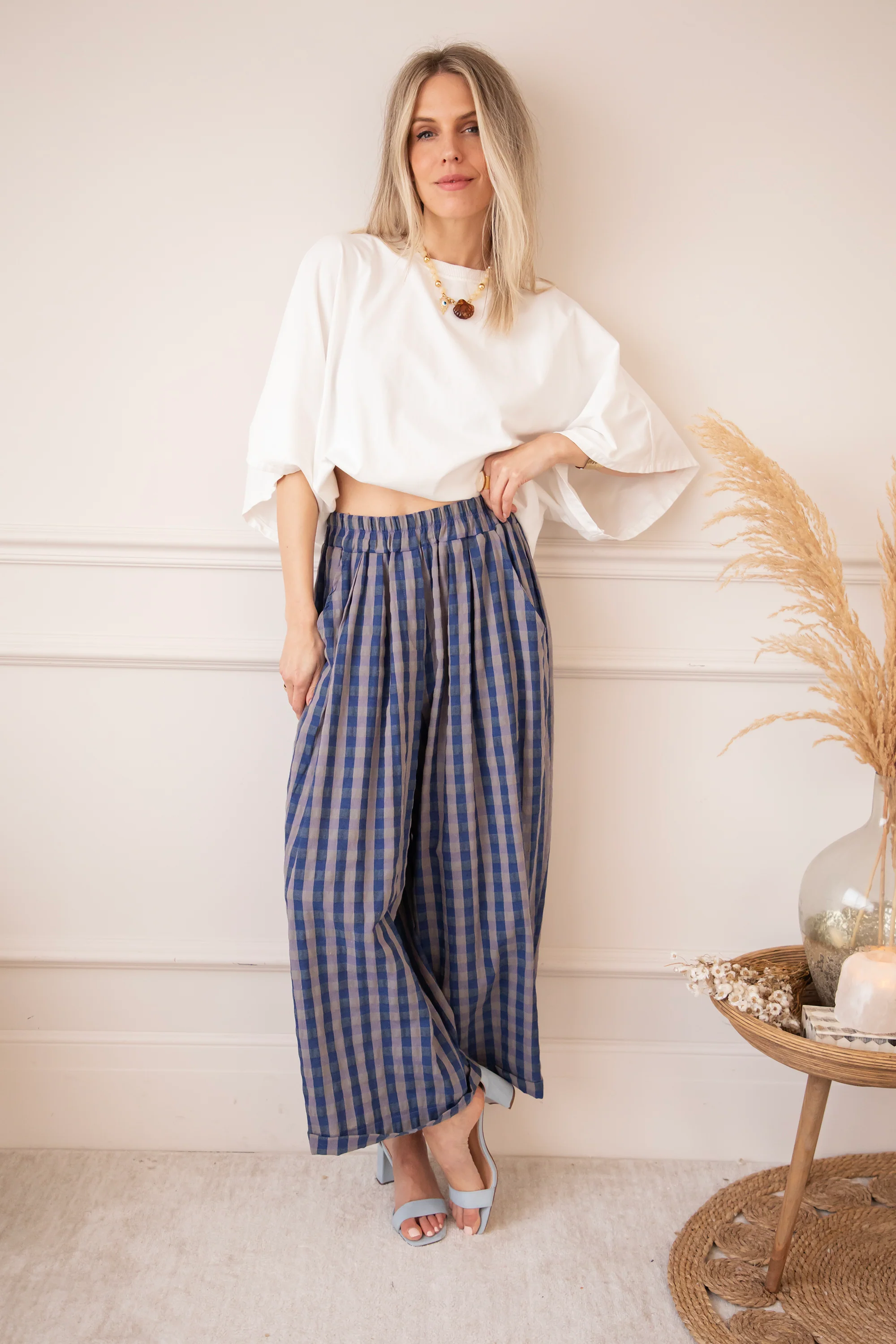 Candy Check Dark Blue - Broek - Image 9