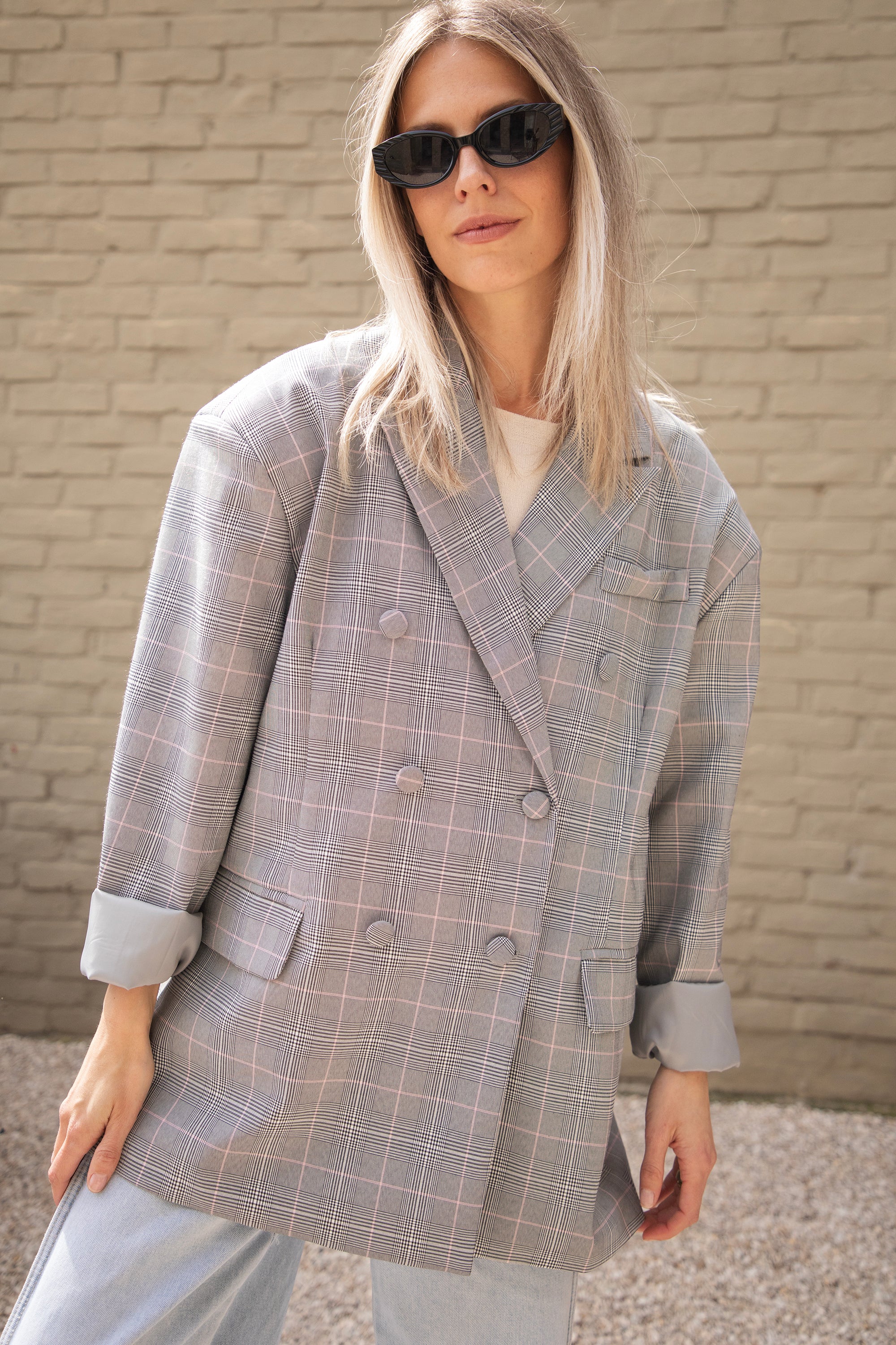 Charly Checked Grey - Blazer - Image 3