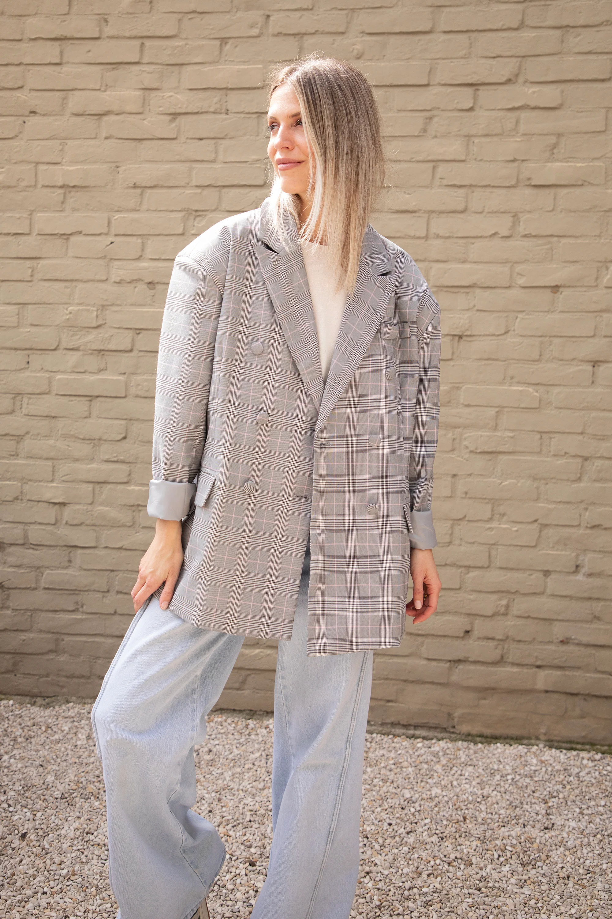 Charly Checked Grey - Blazer - Image 4
