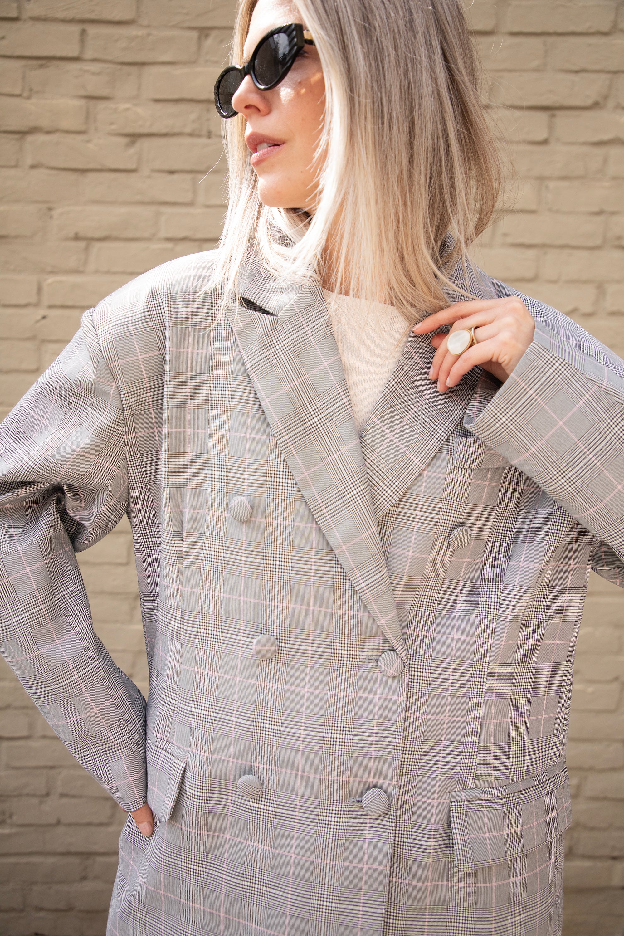 Charly Checked Grey - Blazer - Image 7