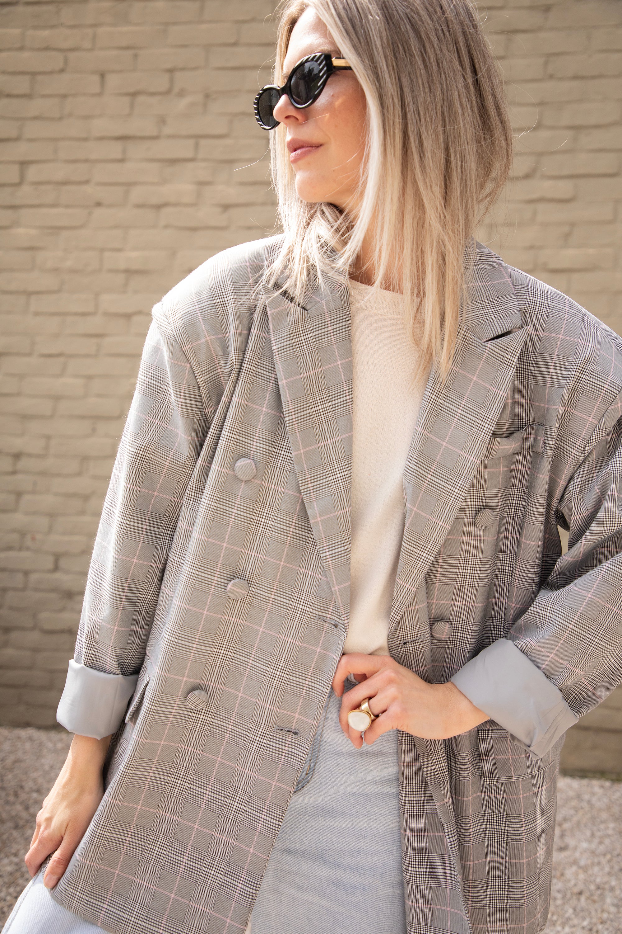 Charly Checked Grey - Blazer - Image 9