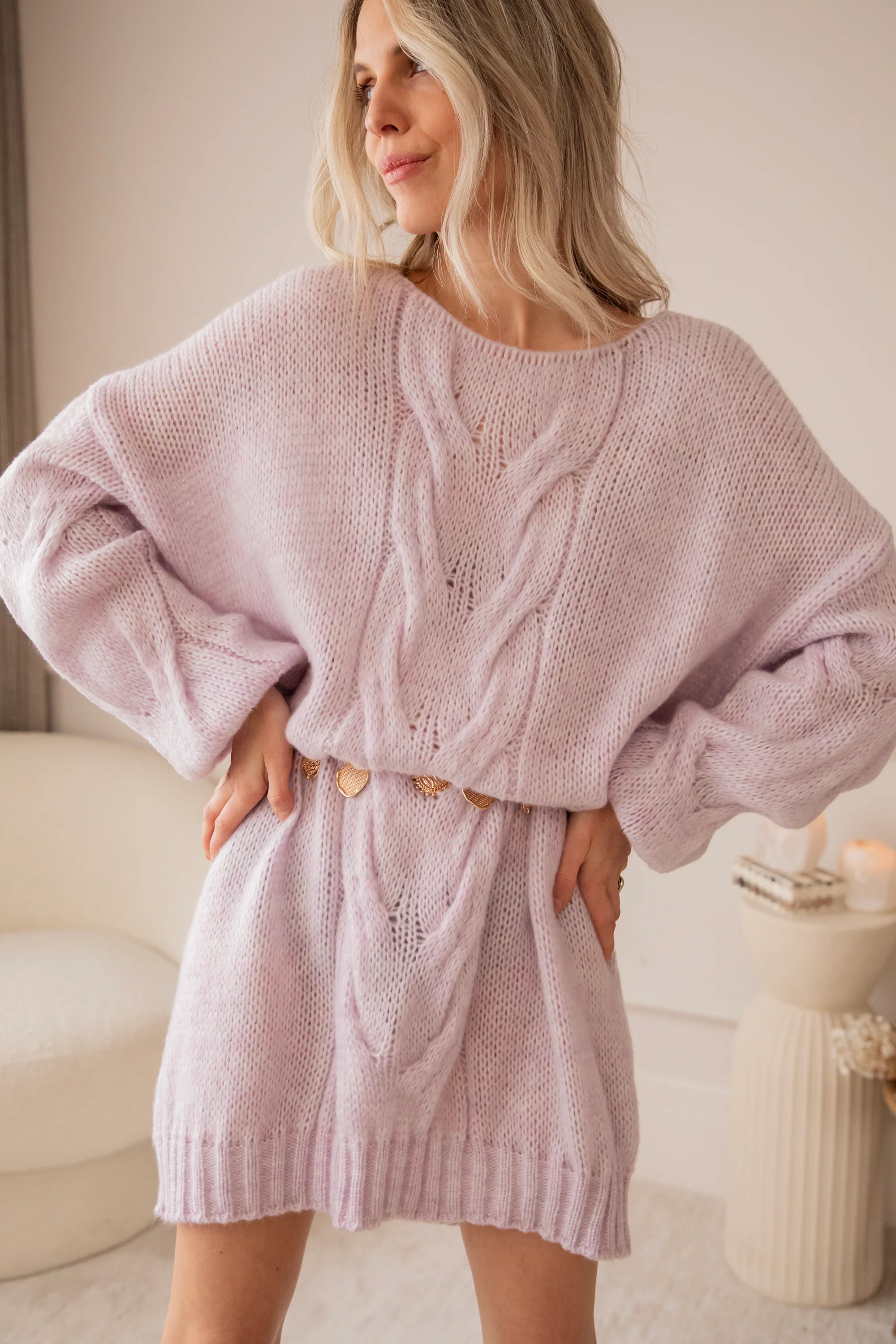 Coco Cable Lila - Sweater Dress - Image 3