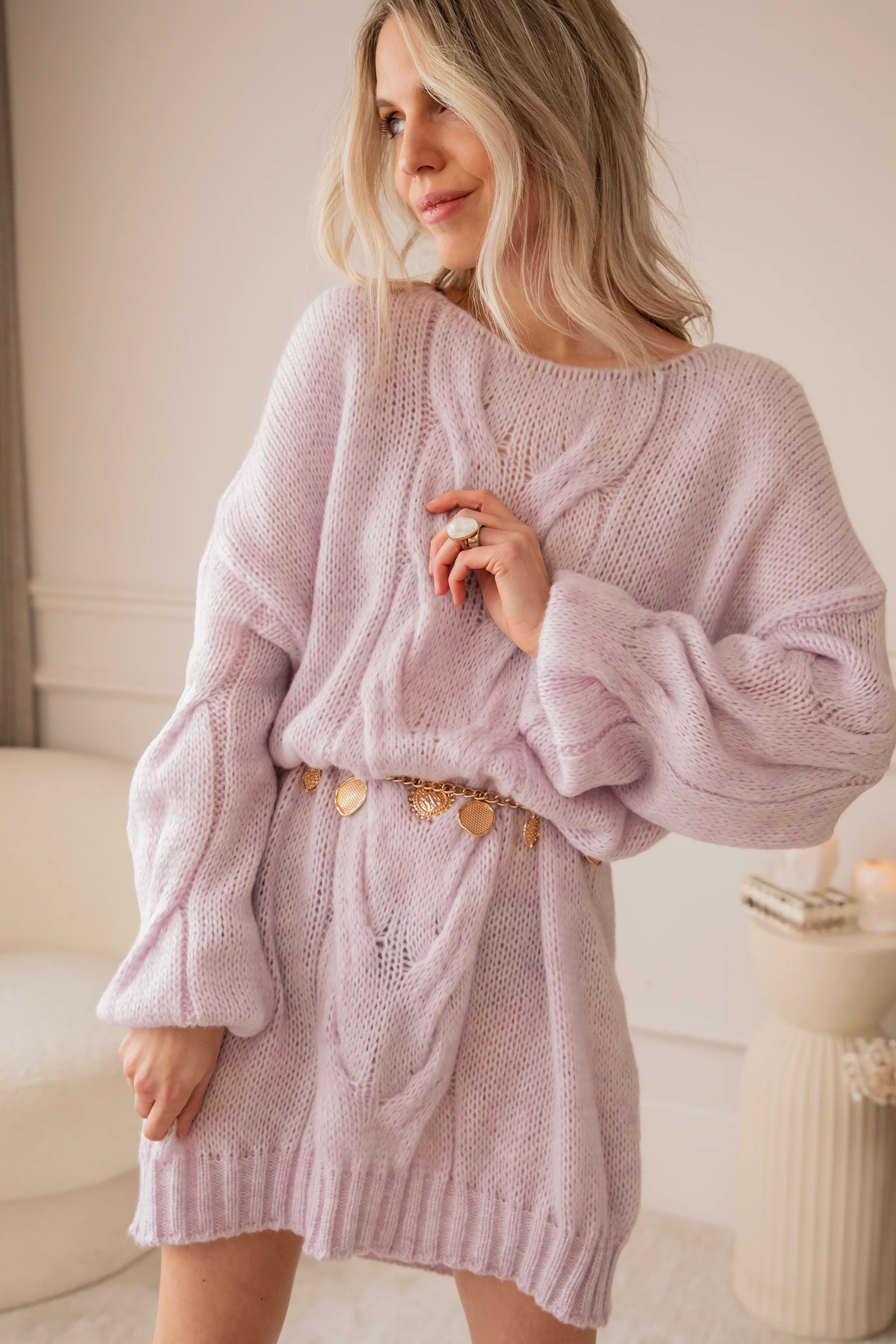 Coco Cable Lila - Sweater Dress - Image 4