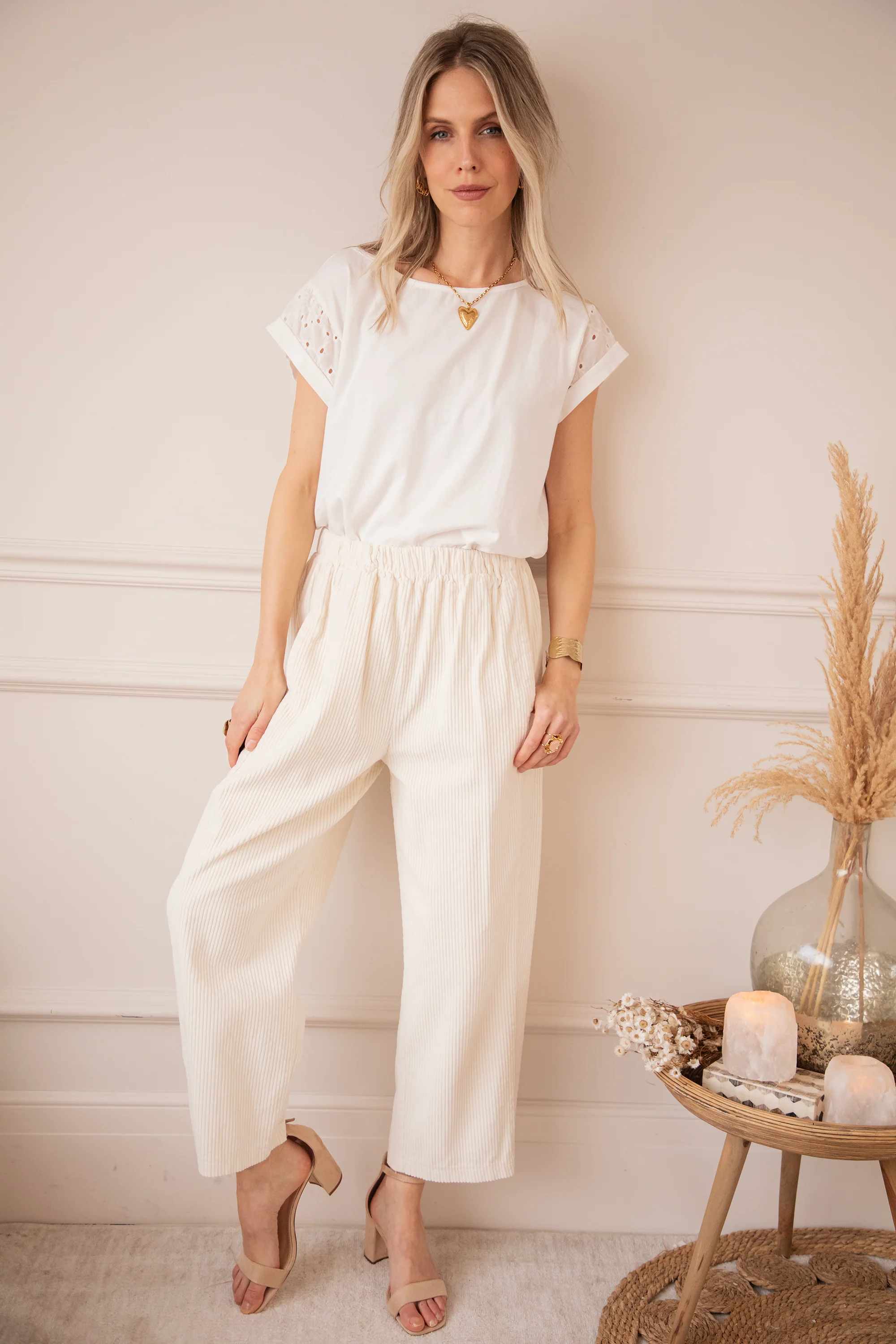 Corduroy Joy Beige - Broek - Image 10