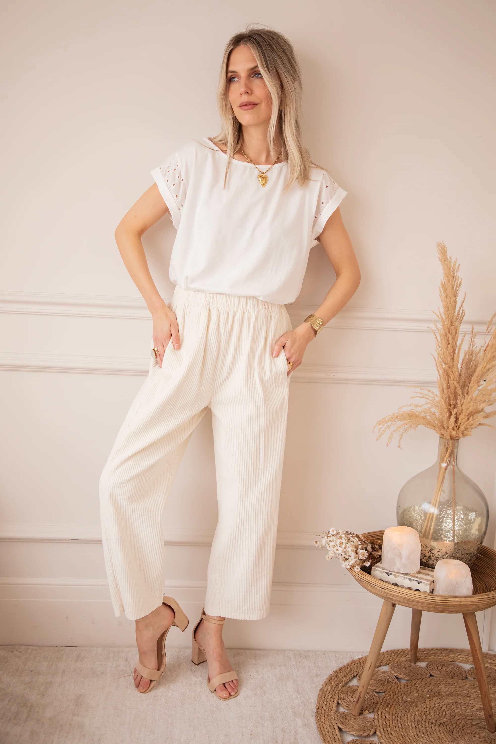 Corduroy Joy Beige - Broek - Image 3