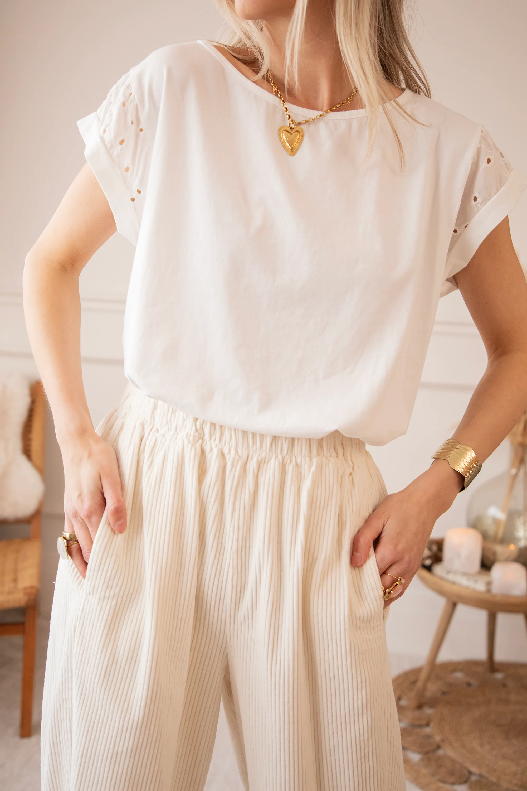 Corduroy Joy Beige - Broek - Image 5