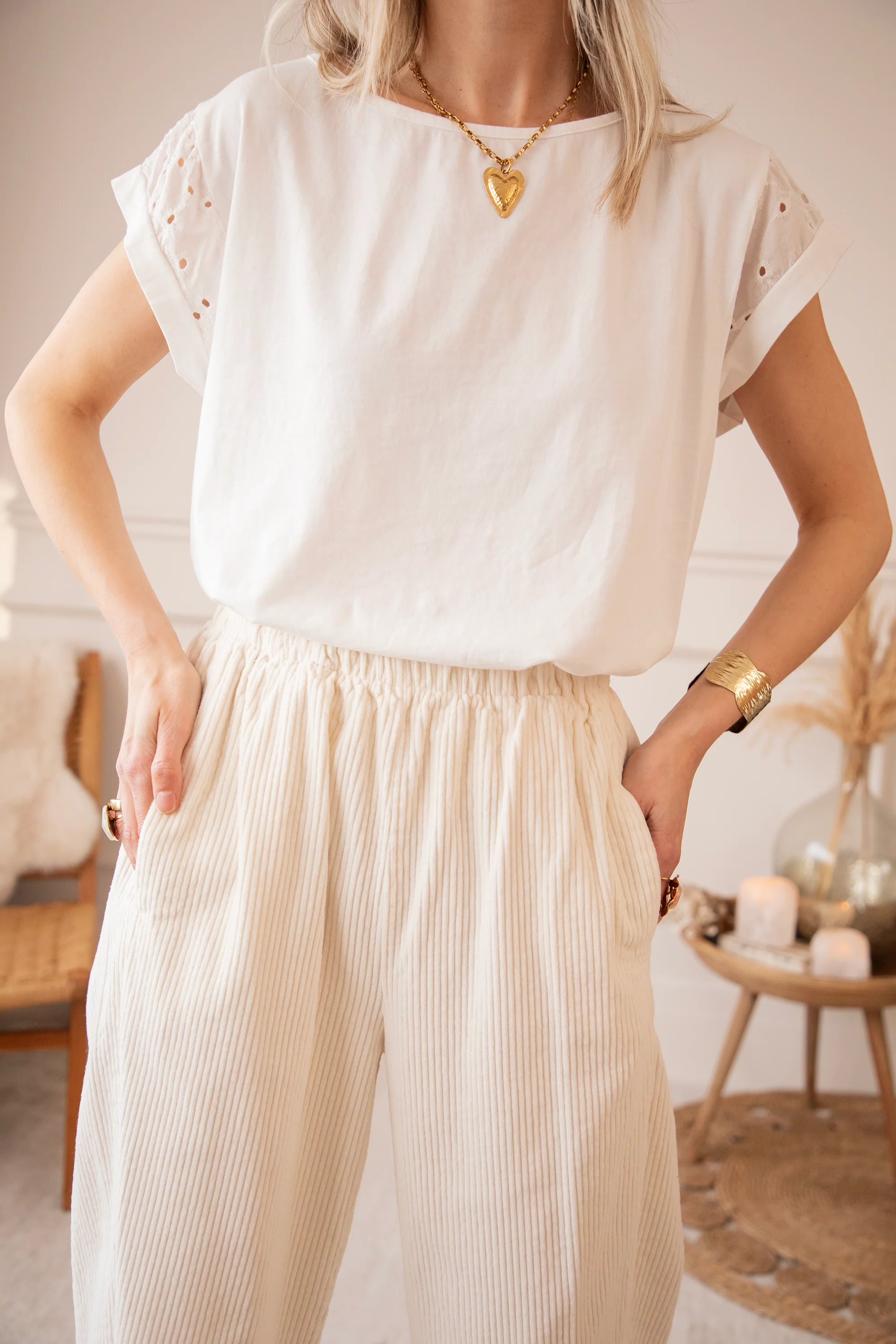 Corduroy Joy Beige - Broek - Image 7