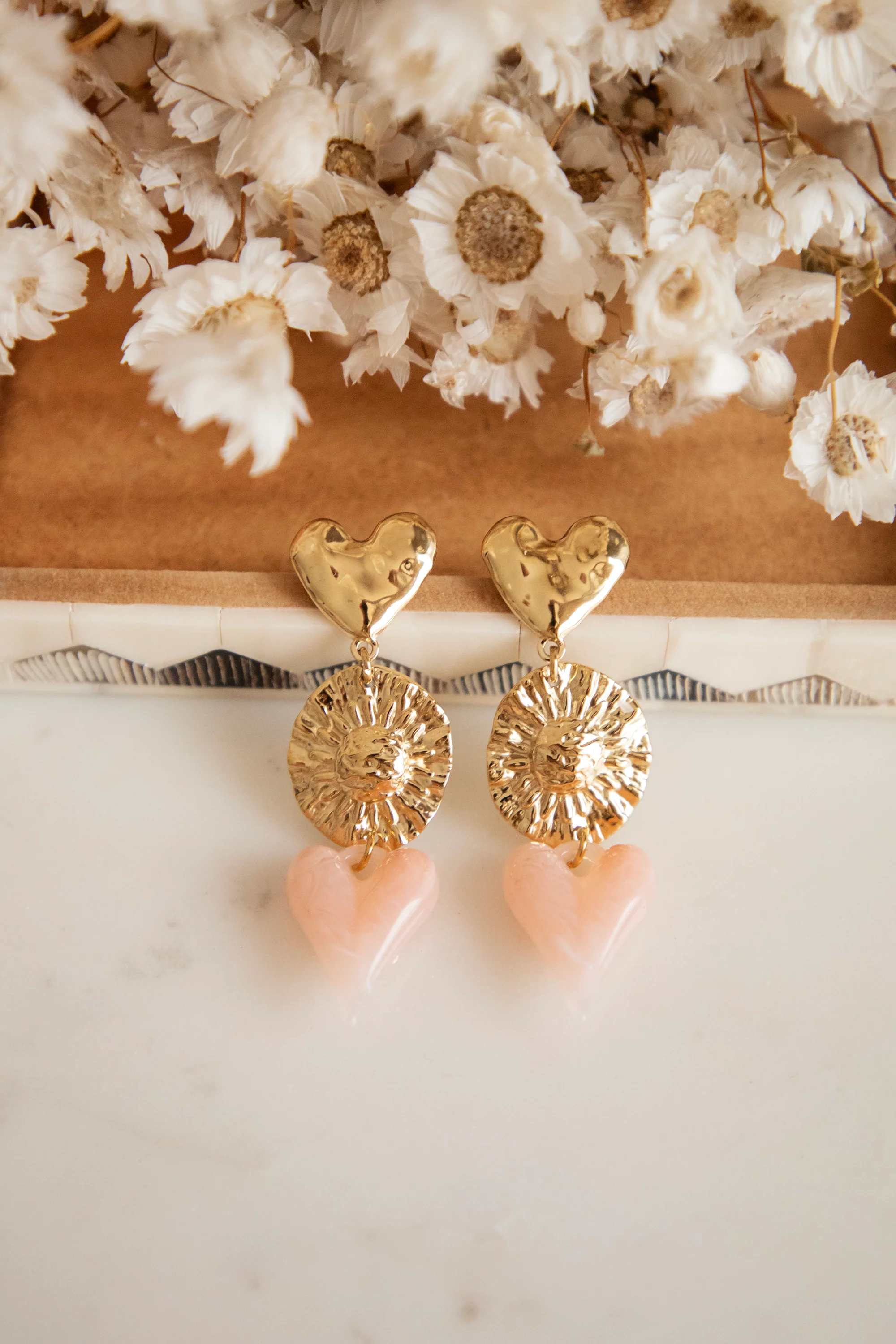 Cosmic Love Pink/Gold - Oorbellen