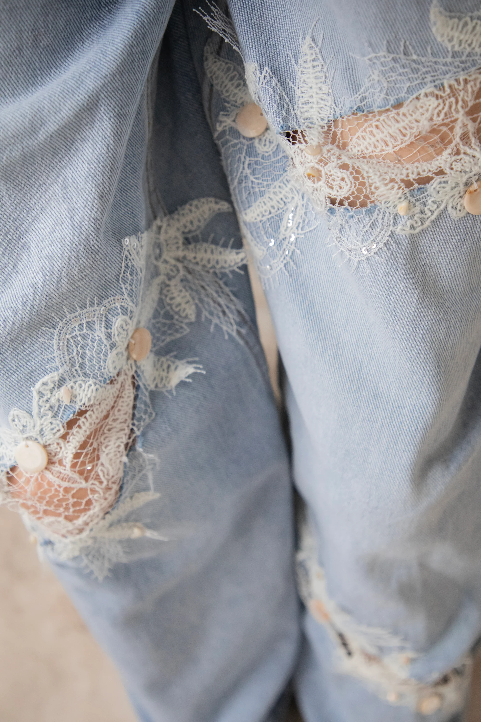 Delilah Lace Blue - Jeans - Image 5